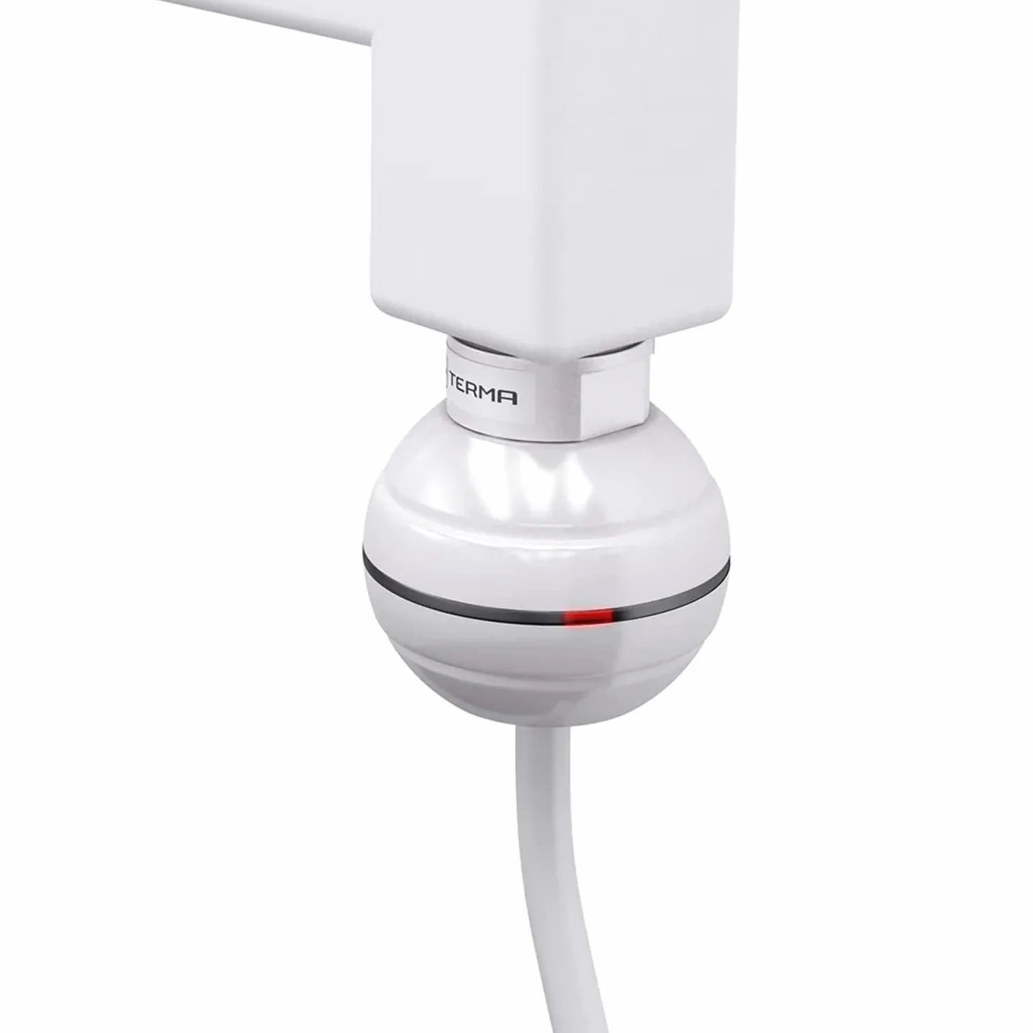 Termostat grzałka, wkład grzejny, element grzejny do grzejników łazienkowych REG2 600 W, prosty kabel bez wtyczki (biały)