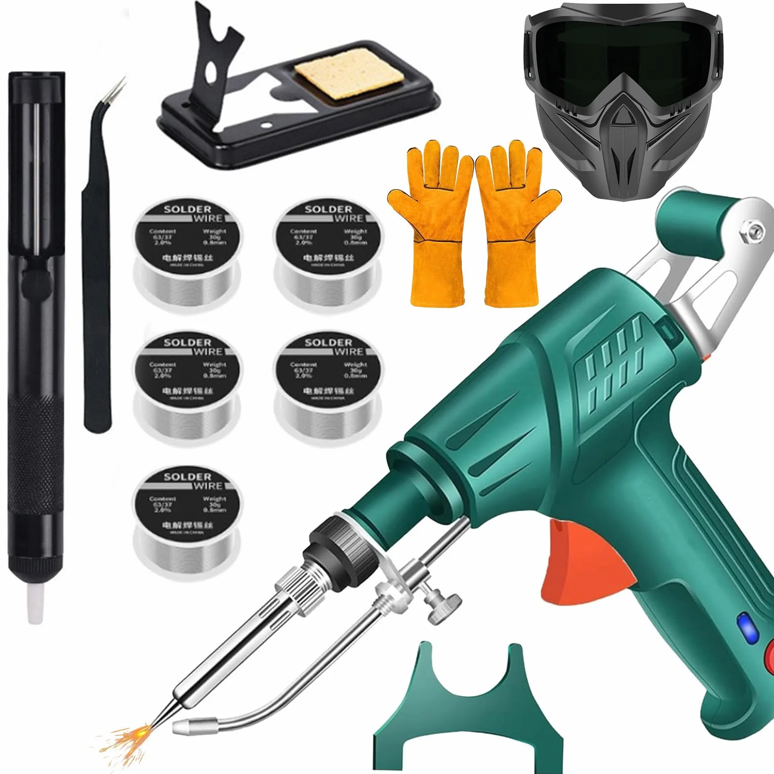 Ręczna spawarka laserowa 3 w 1, 1500 W, spawarka laserowa 4 w 1, pistolet laserowy z automatycznym posuwem drutu do spawania, usuwania rdzy i cięcia metalu, przenośna spawarka laserowa (A, wewnątrz)