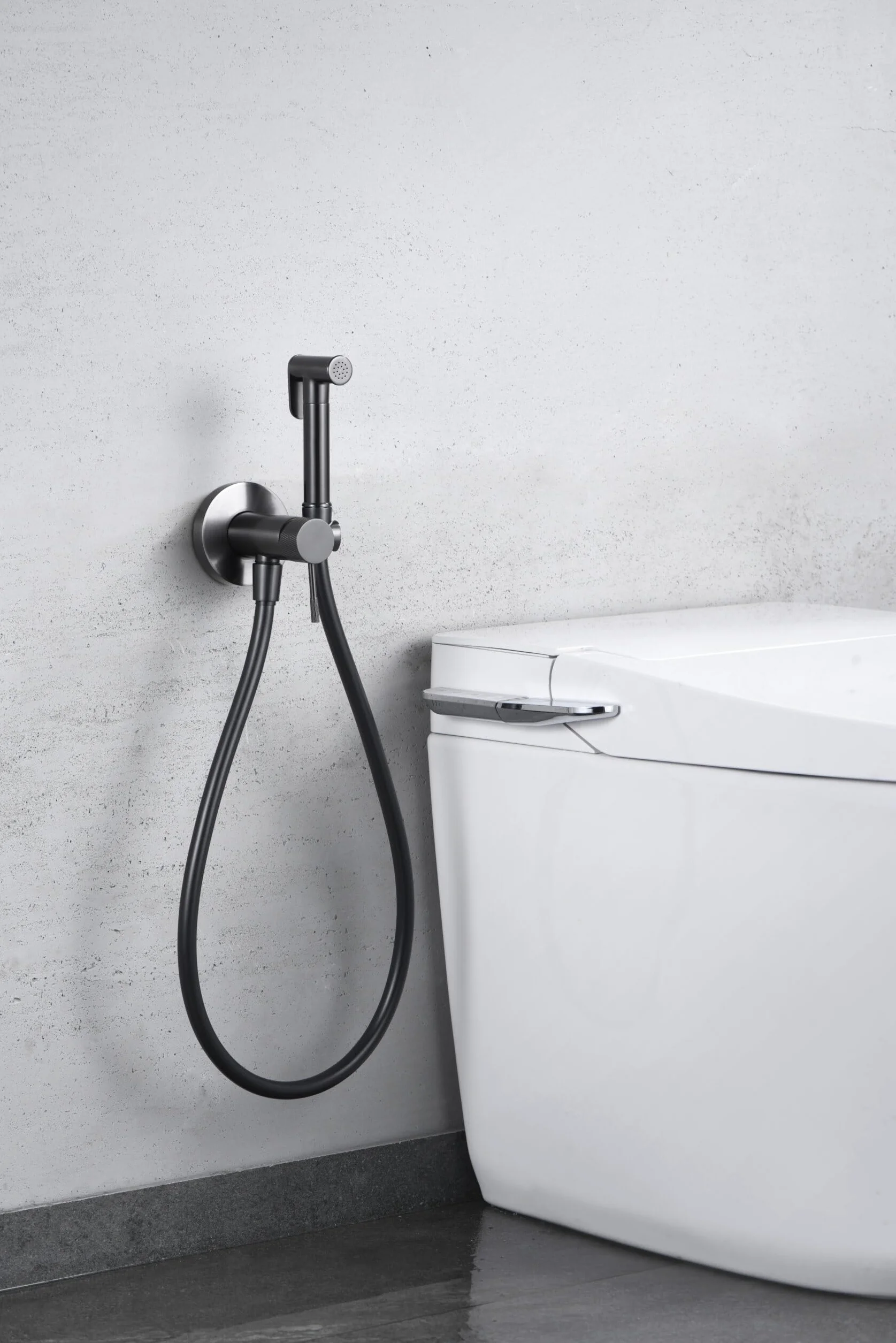 IMEX RDD038/BGM LINE Grifo Empotrado de Bidé Black Gun Metal