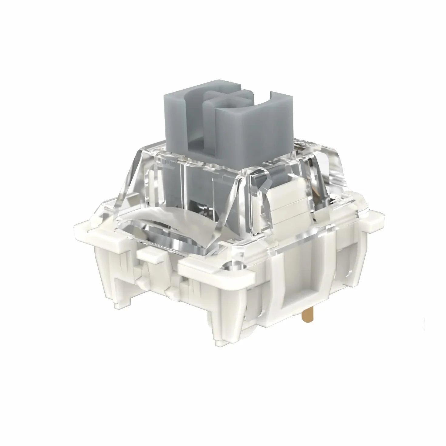 Gateron G Silver Pro 3.0 przełączniki wstępnie nasmarowane 3-pinowe RGB SMD liniowy pyłoszczelny pojedynczy przełącznik sprężynowy do klawiatury mechanicznej do gier (36 szt., Pro Silver 3.0)