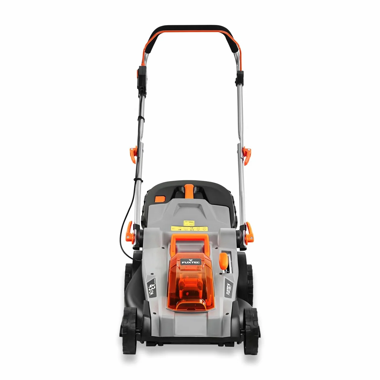 Kosiarka akumulatorowa FUXTEC 40V (2x20V) E2RM43 - szerokosc koszenia 43 cm, zmienna wysokosc koszenia, kosiarka elektryczna, akumulatorowa (akumulator litowo-jonowy i ladowarka w zestawie)