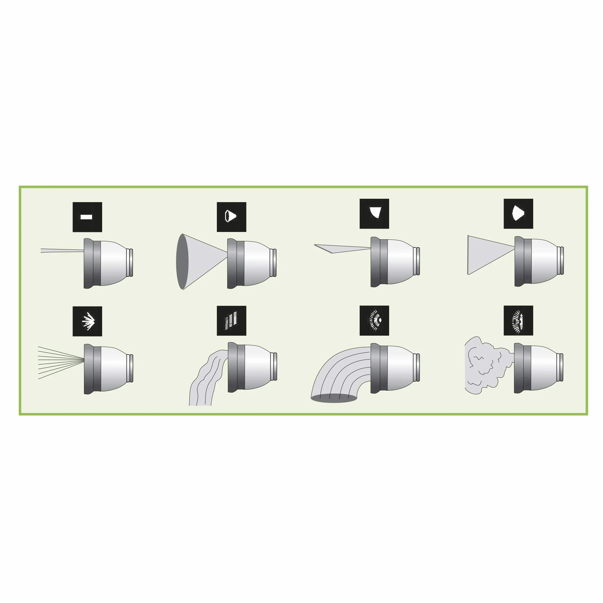 Ribiland Pra/tv9302 pistolet Pulseco 8 funkcji