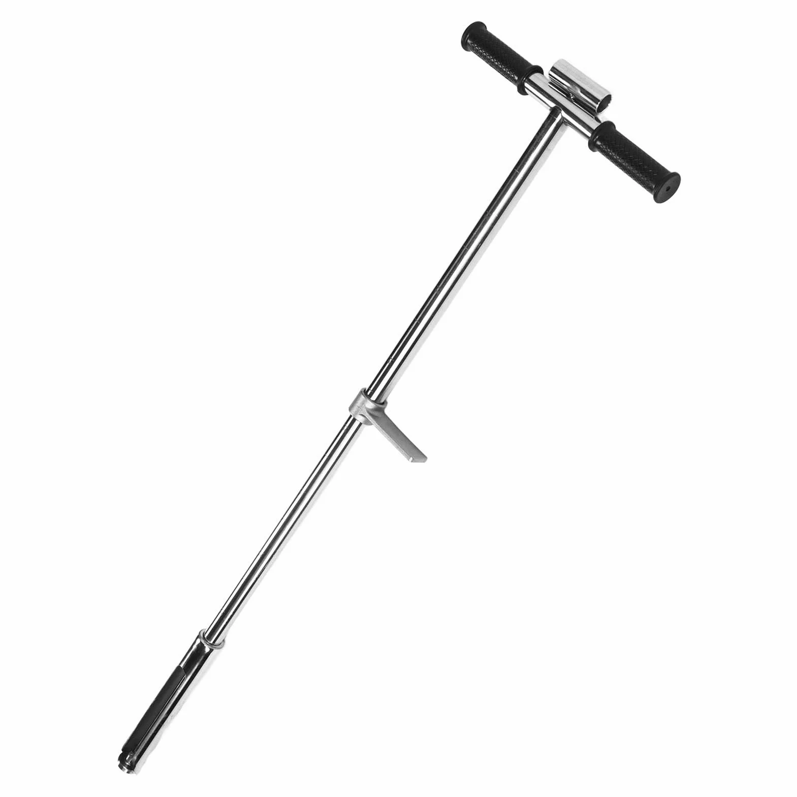 Wakects Sonda do badania gleby, sonda do próbkowania gleby ze stali nierdzewnej, 105 cm, zestaw do testowania gleby w stylu T, z pedałem i uchwytem, wlot 38 mm do pobierania próbek gleby, pielęgnacji