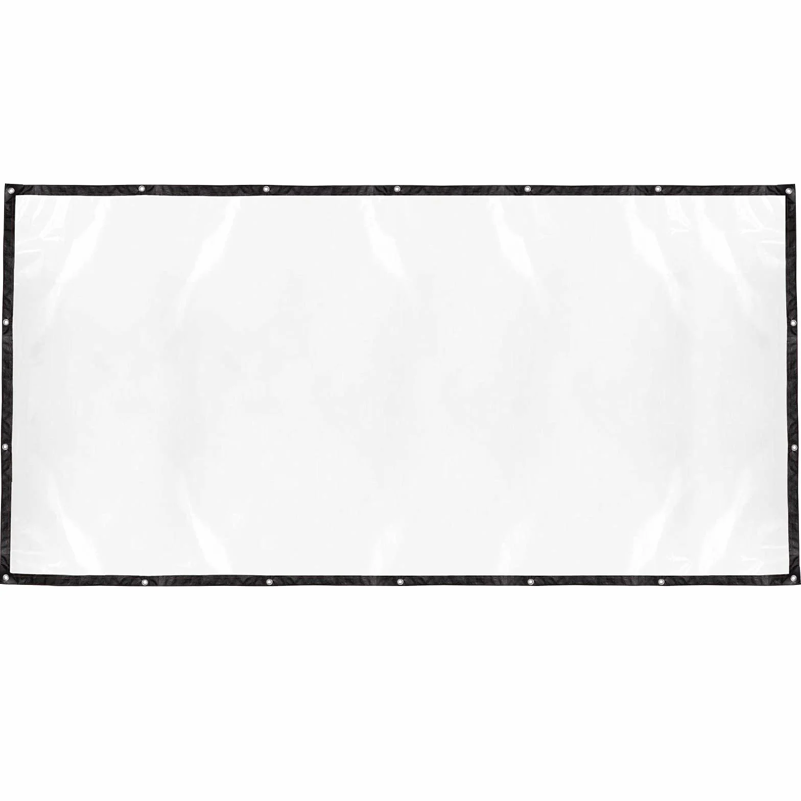 Przezroczysta wodoodporna plandeka z oczkami 1,5 x 3 m