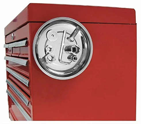 Edward Tools Okrągła taca magnetyczna 15 cm - magnetyczna taca na części na śruby, nakrętki, śruby, małe narzędzia, idealna dla mechaników, DIY, wytrzymała stal nierdzewna, magnes o dodatkowej wytrzymałości