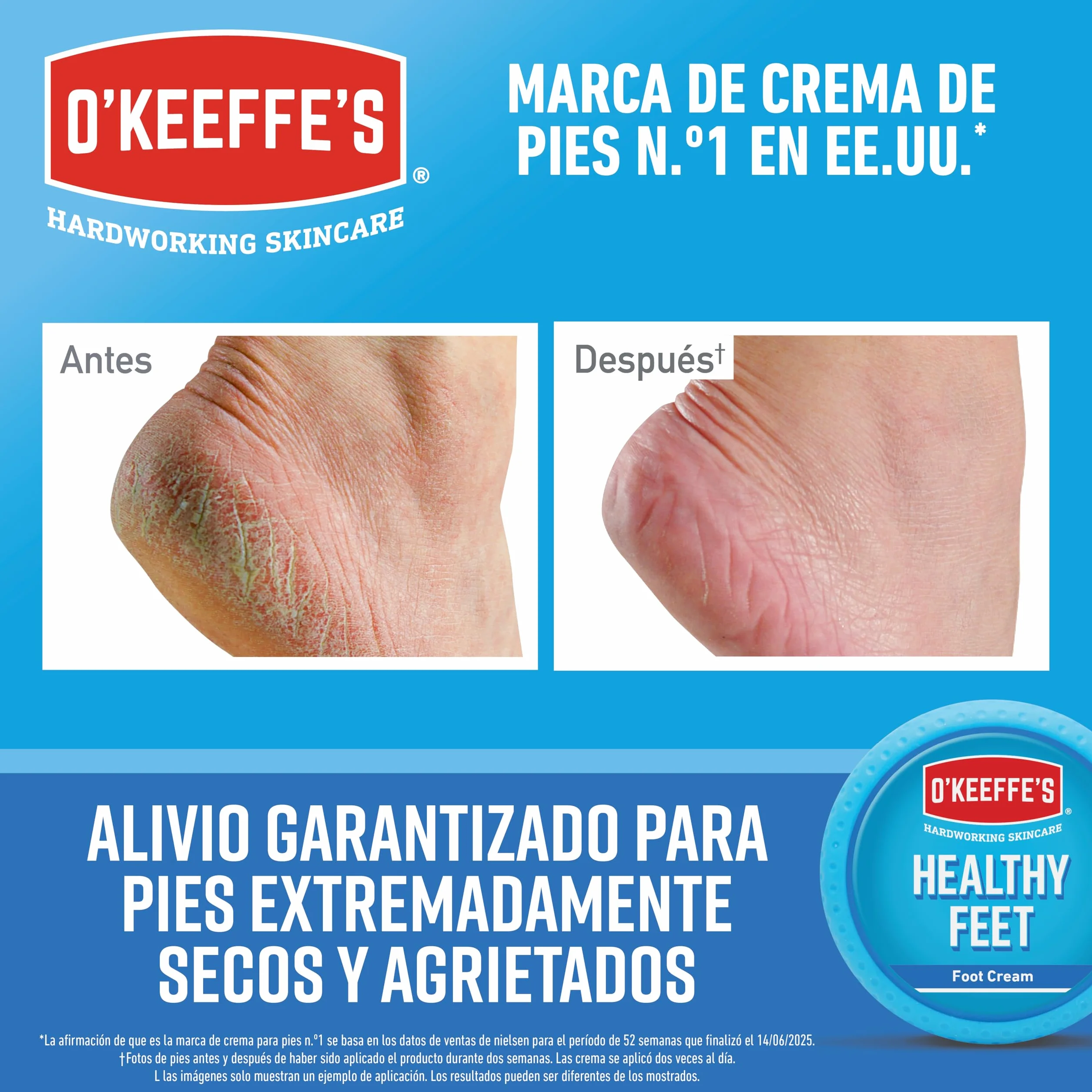 O'Keeffe's for Healthy Feet - Crema para pies secos y agrietados - 91g