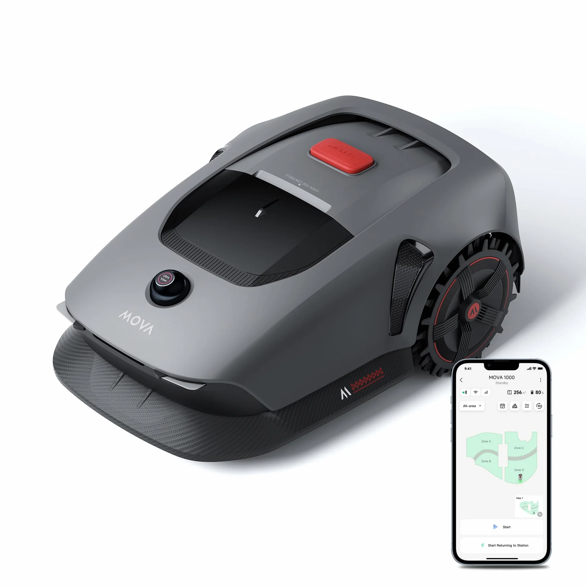 MOVA Dreame 1000 robot koszący 3D-LiDAR bezprzewodowy do 1000 m²