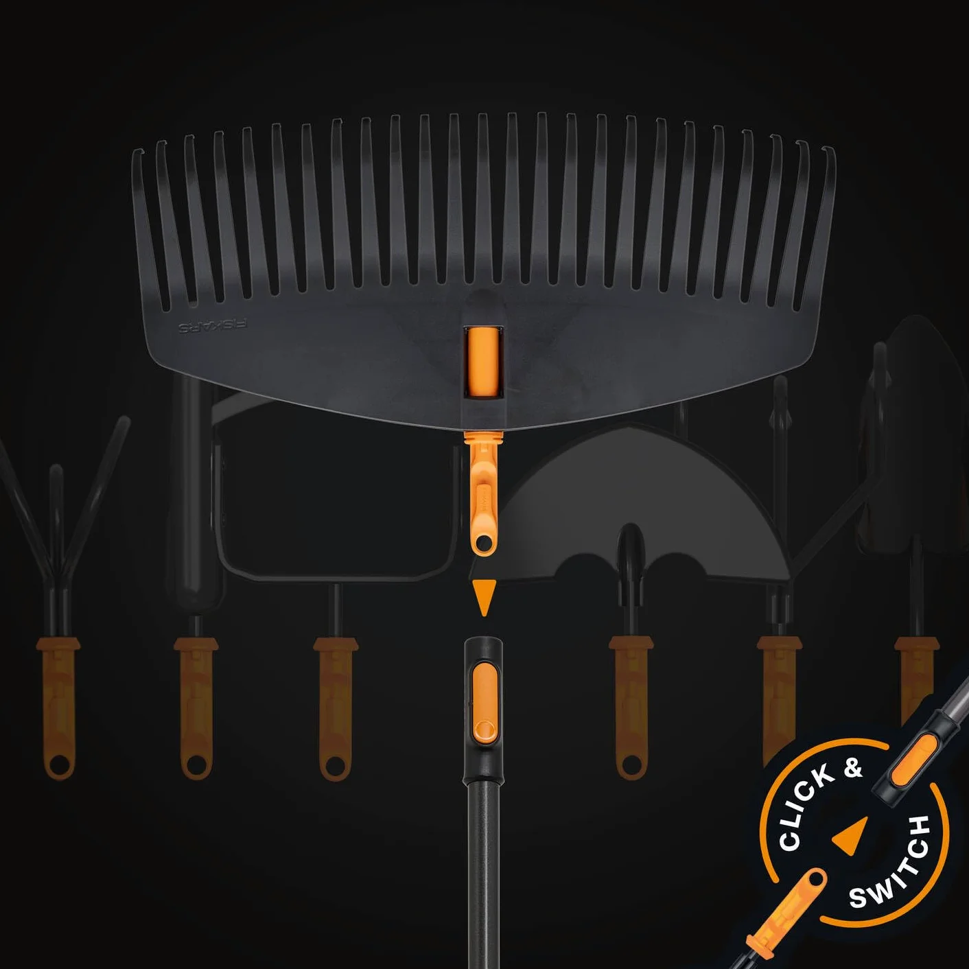 Fiskars OneClick Leaf Rake L