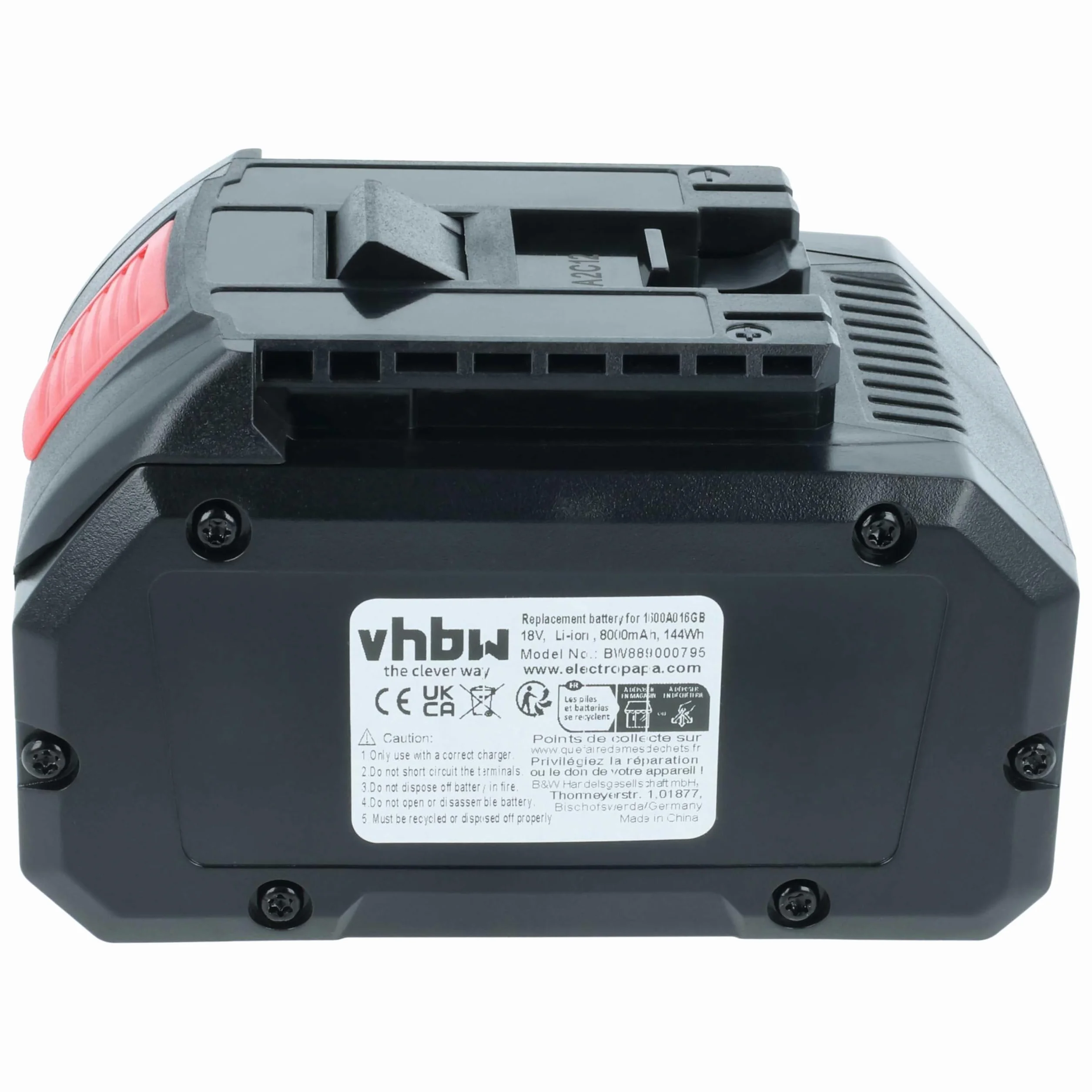 vhbw Akumulator kompatybilny z Fein ASCD 18-300 W2 AS, ASCD 18-200 W4 AS, ASCD 18-1000 W34 AS (8000 mAh, litowo-jonowy, 18 V)