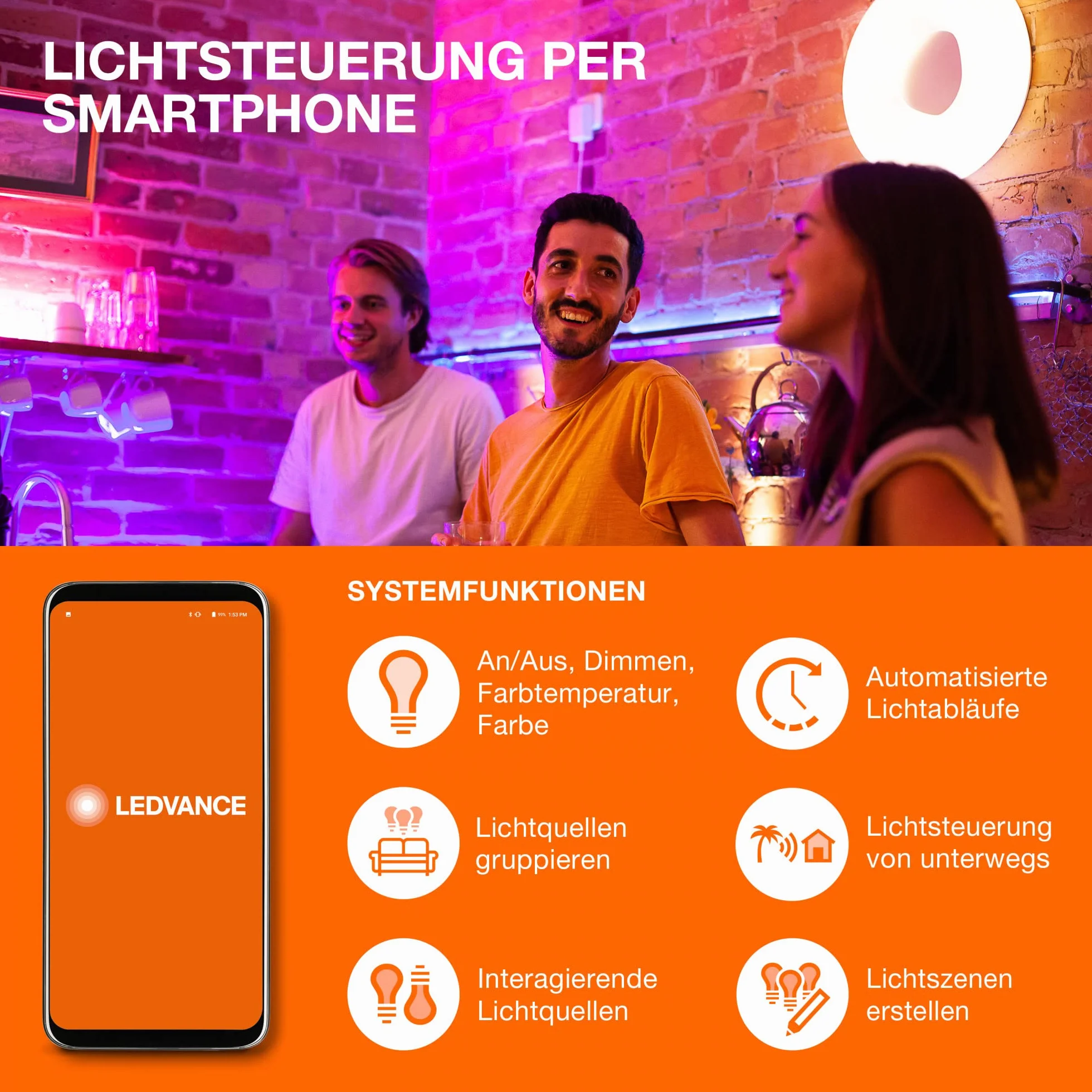 Ledvance Smart+ Wifi Remote Control, Biały, 4058075570917