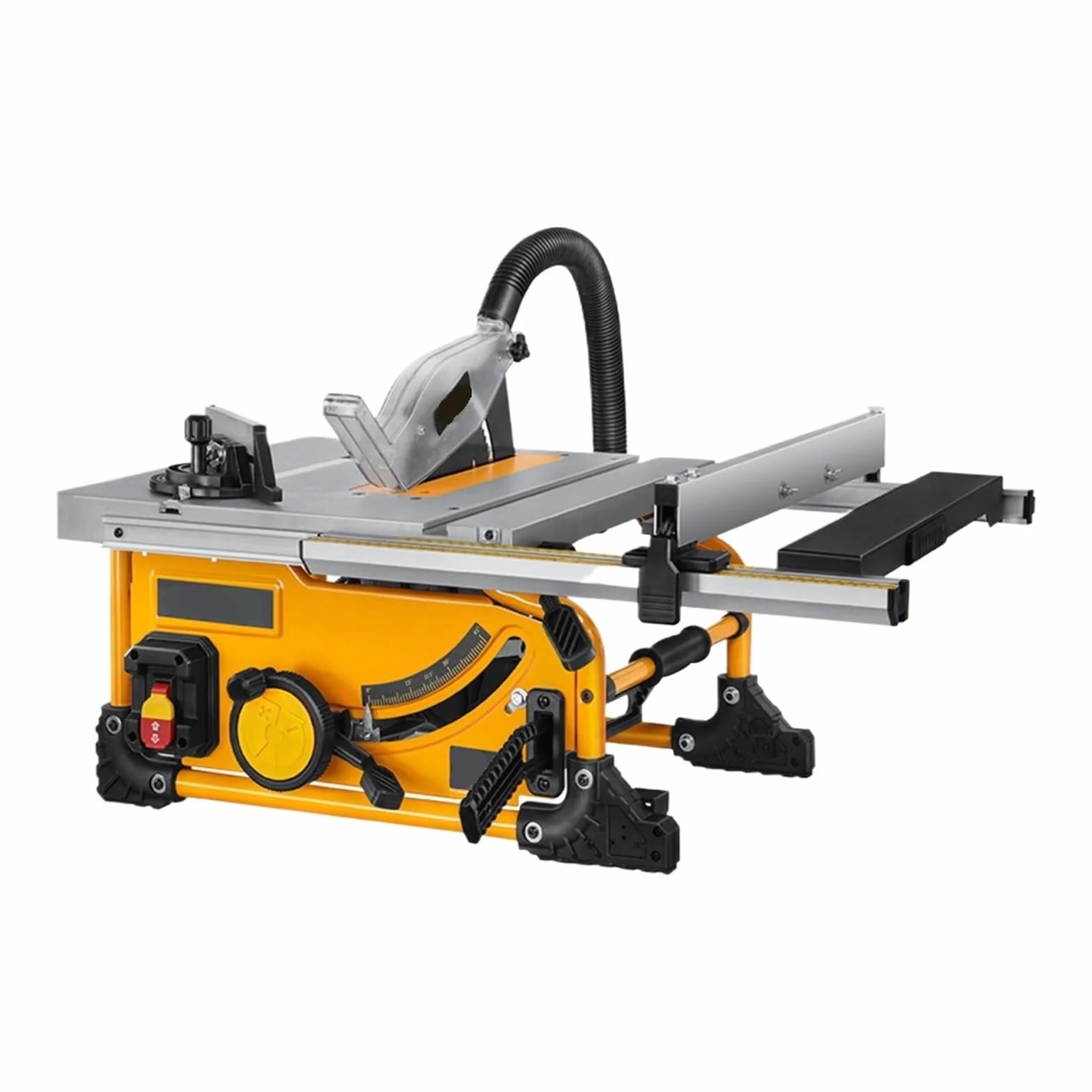 Miniaturowa piła stołowa, 8-calowa bezpyłowa piła tarczowa do drewna 1500w Elektryczne narzędzie do cięcia drewna Stół wielofunkcyjny, do cięcia drewna metalowego