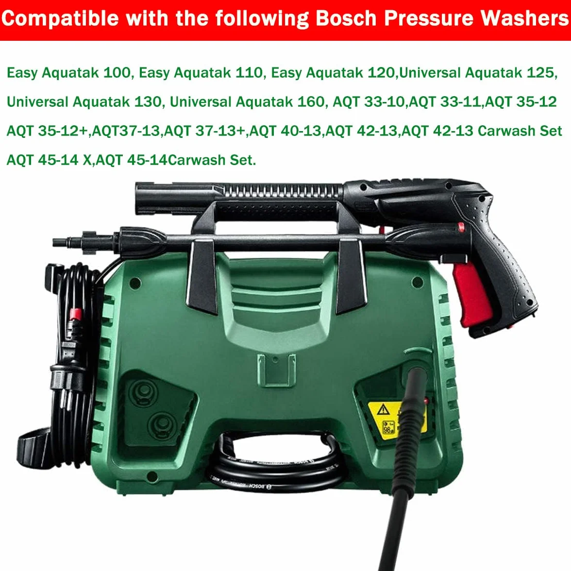 Wąż wymienny do myjki wysokociśnieniowej Bosch AQT 20 m do domowych myjek wysokociśnieniowych Bosch Aquatak, akcesoria przedłużająca rura do czyszczenia wody, szybkozłączka typu zatrzaskowego złączki