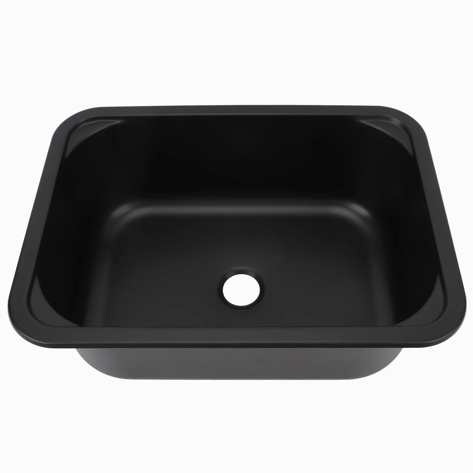 Dilwe Zlew do Samochodu Kempingowego, Zlewozmywak do Samochodu Kempingowego ze Stali Nierdzewnej 304, 15 X 11 X 5,7 Cala, Pojedyncza Komora 12 L, Otwór Spustowy 40 Mm, Wpuszczana Konstrukcja Kuchni