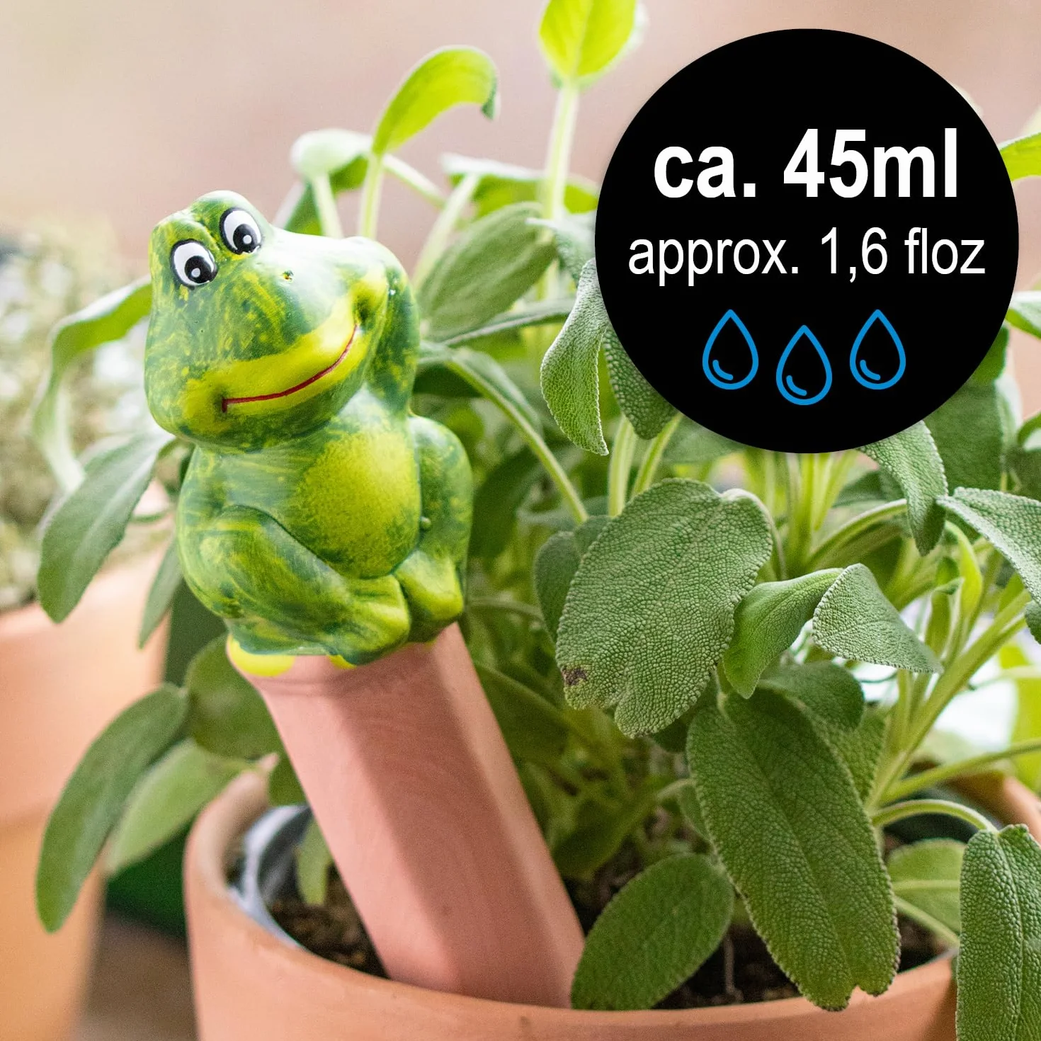 COM-FOUR® 3x automatyczne nawadnianie roślin domowych - szyszki gliniane do podlewania kwiatów