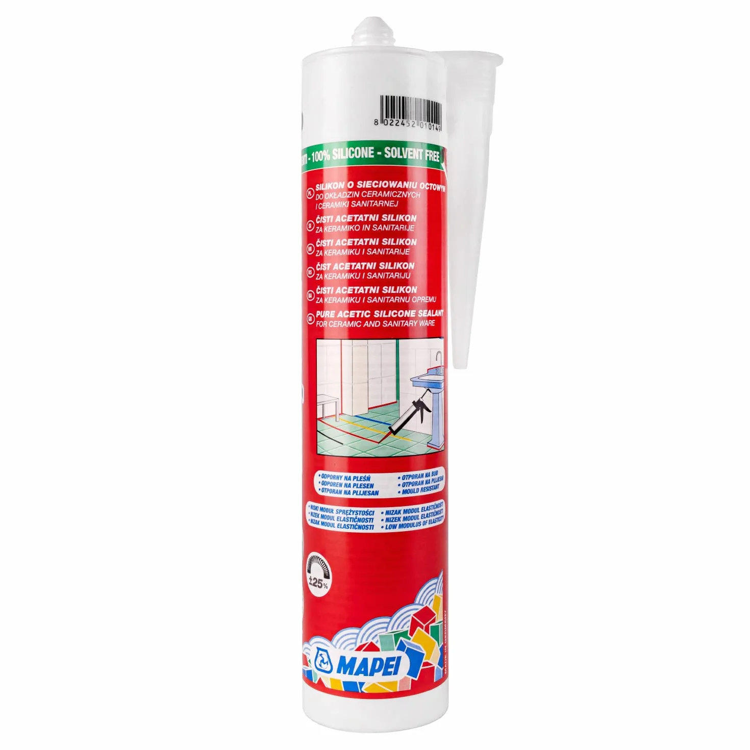 Silikon MAPEI MAPESIL AC 310ml 258 brzoskwinia