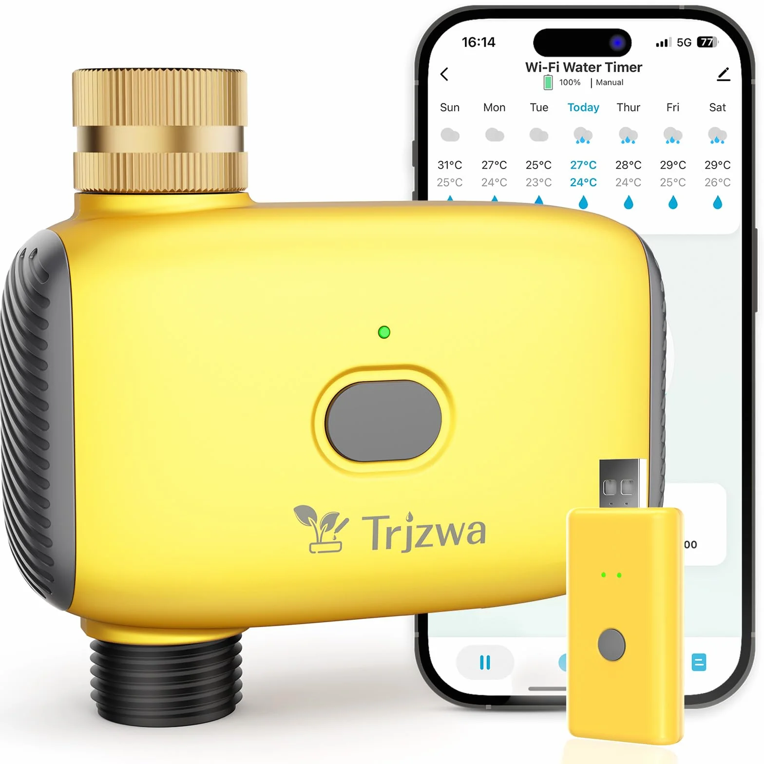 Zestaw Timer Nawadniania WiFi, Kompatybilny z Alexa i Google Home, Automatyczny System Nawadniania