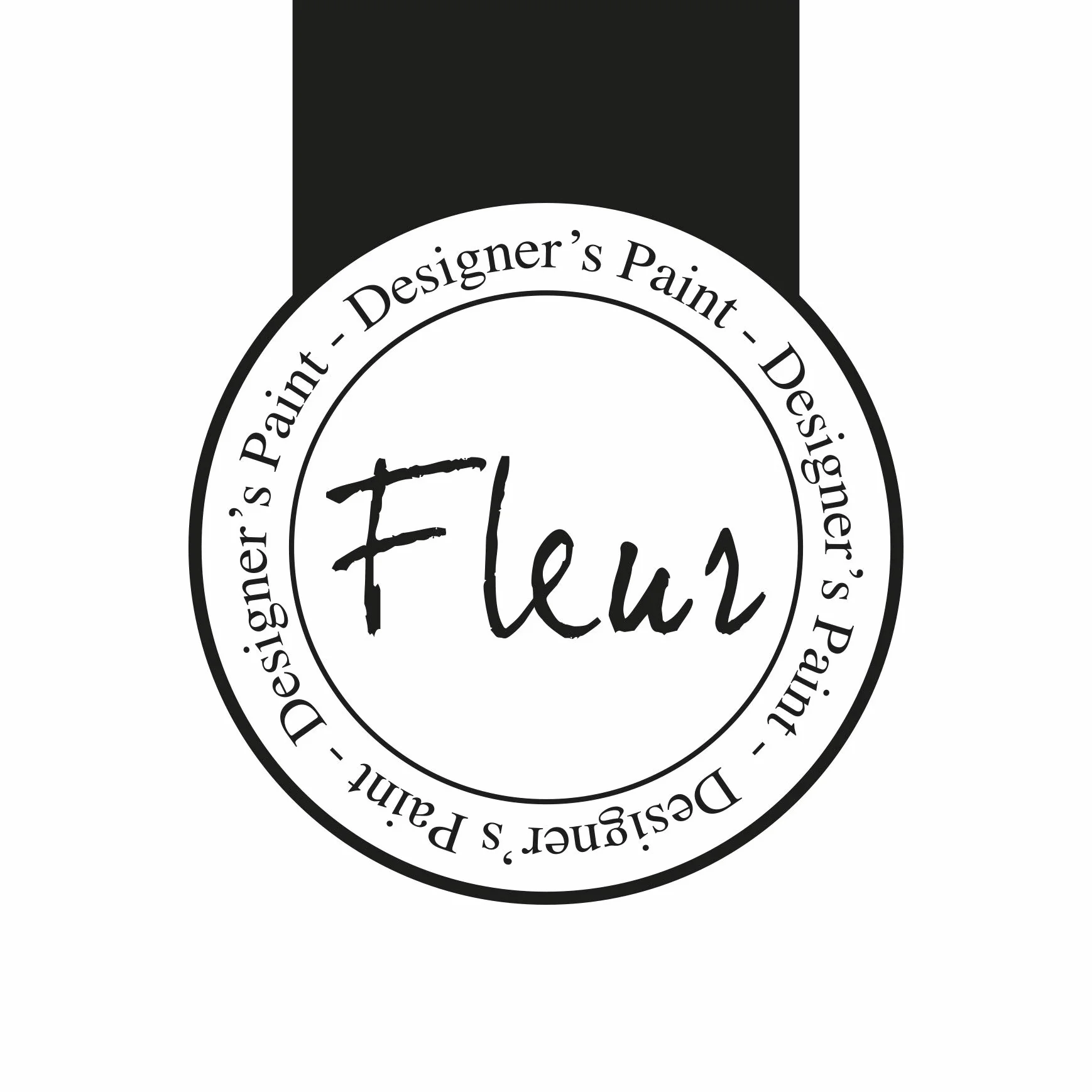 Fleur Paint 12354 – farba mineralna (na bazie wody, 330 ml, kolor Trendsetter Blue