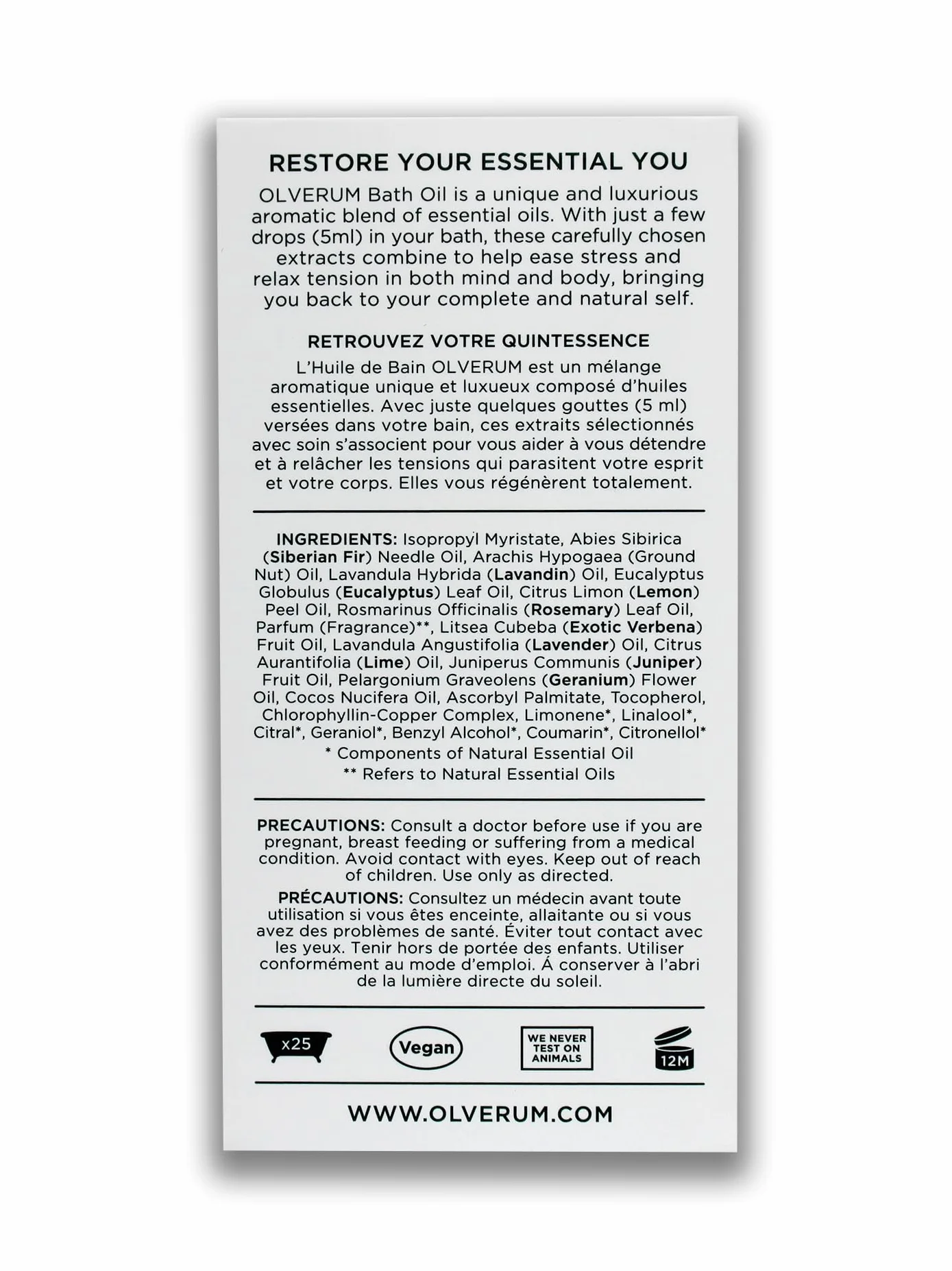 Olverum bath Oil 125 ml marki Olverum