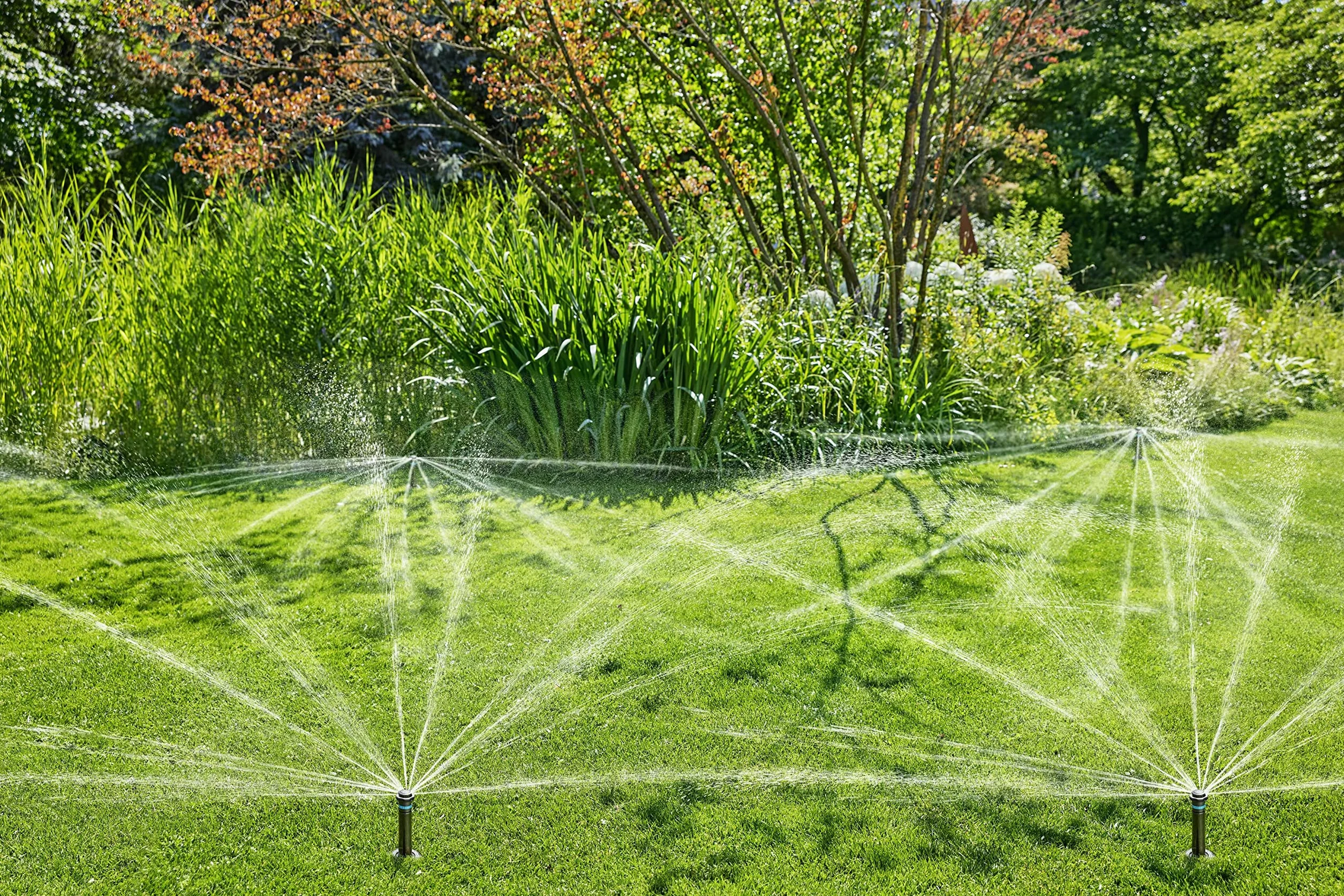 Gardena system tryskaczowy MD80, wpuszczana deszczownica do 80 m², zasięg 3,5-5 m, gwint 1/2 cala