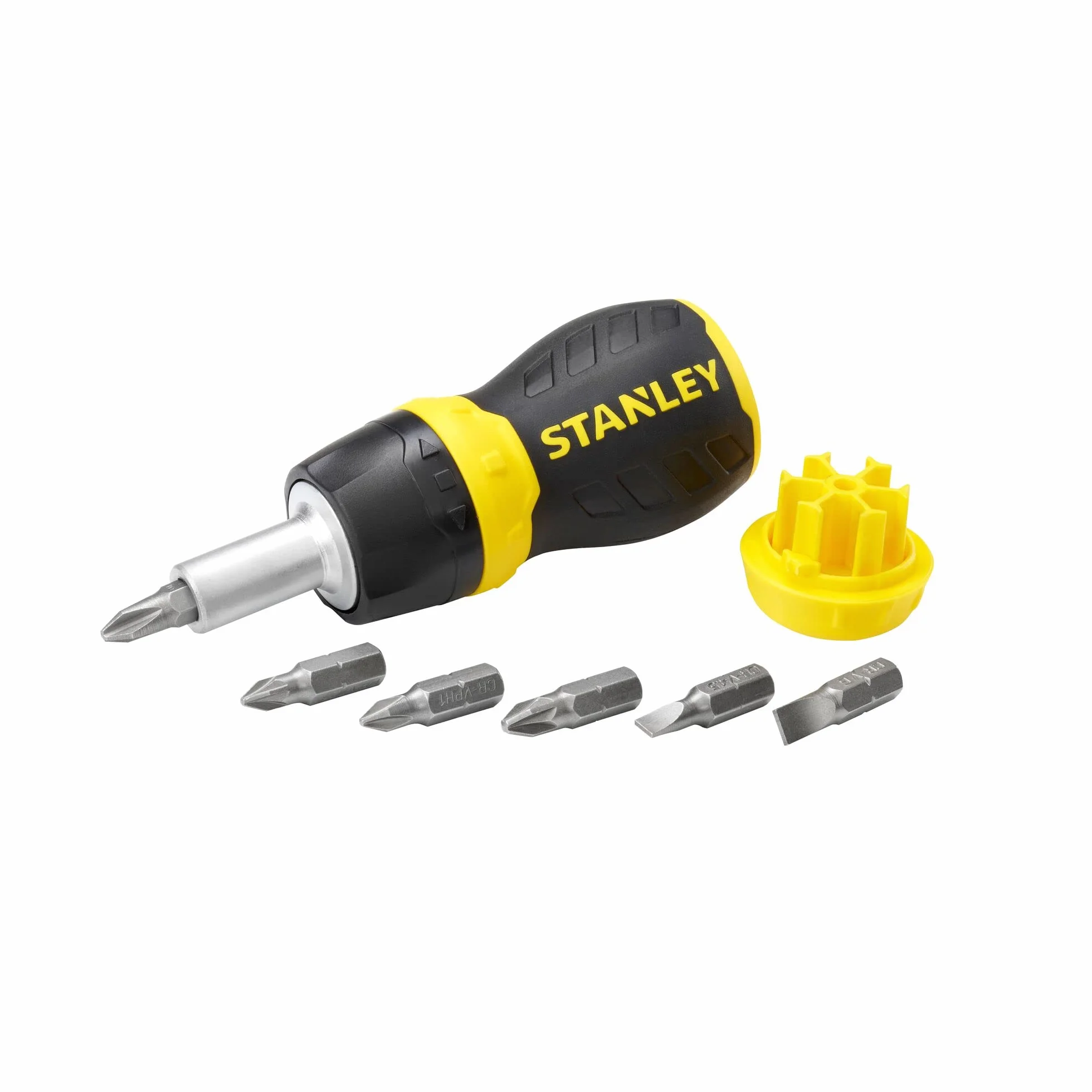 Stanley, Wkrętak multi-bitowy z wymiennymi końcówkami i grzechotką, 0-66-358