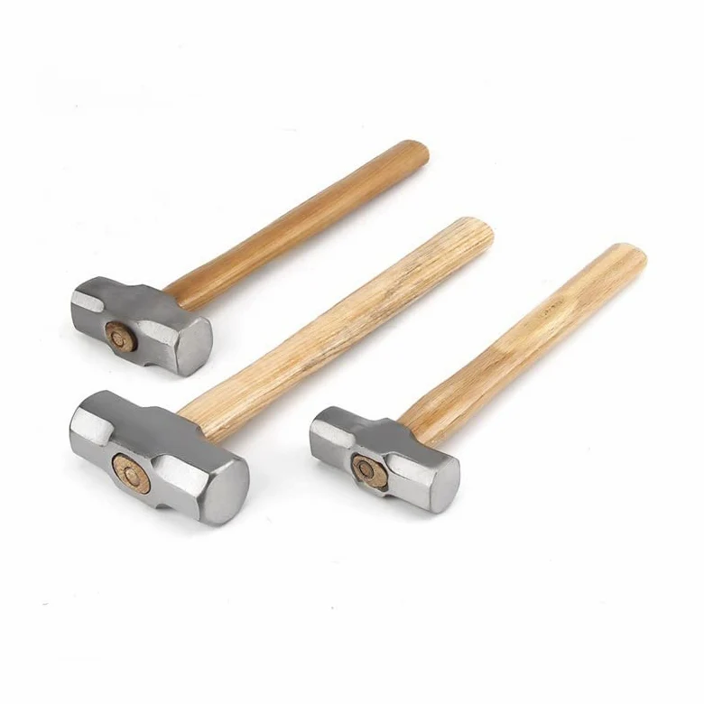 Heavy Duty drewniany uchwyt młot kowalski 1 szt. Kuta stal ośmiokątny młotek kwadratowy młotek duży młotek murarski 2LB 3LB 4LB wanglan (Size : 6LB)