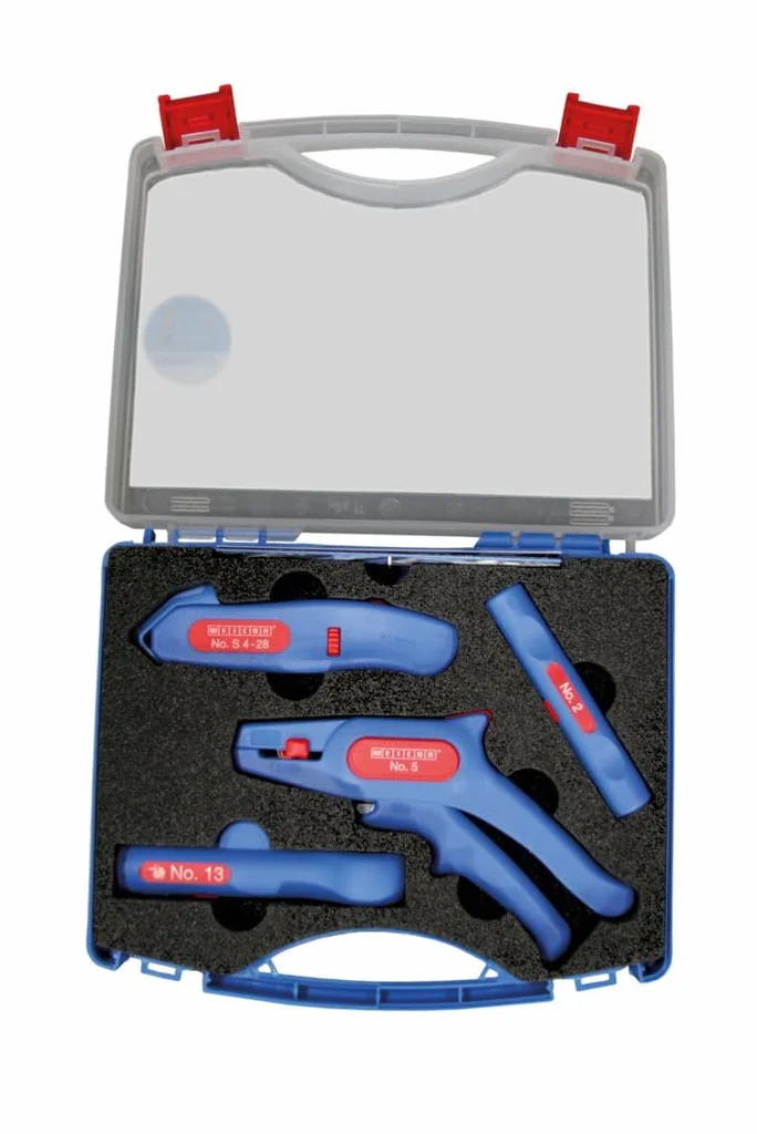 WEICON TOOLS Zestaw startowy narzędzi do zdejmowania izolacji, profesjonalny zestaw do instalacji elektrycznych