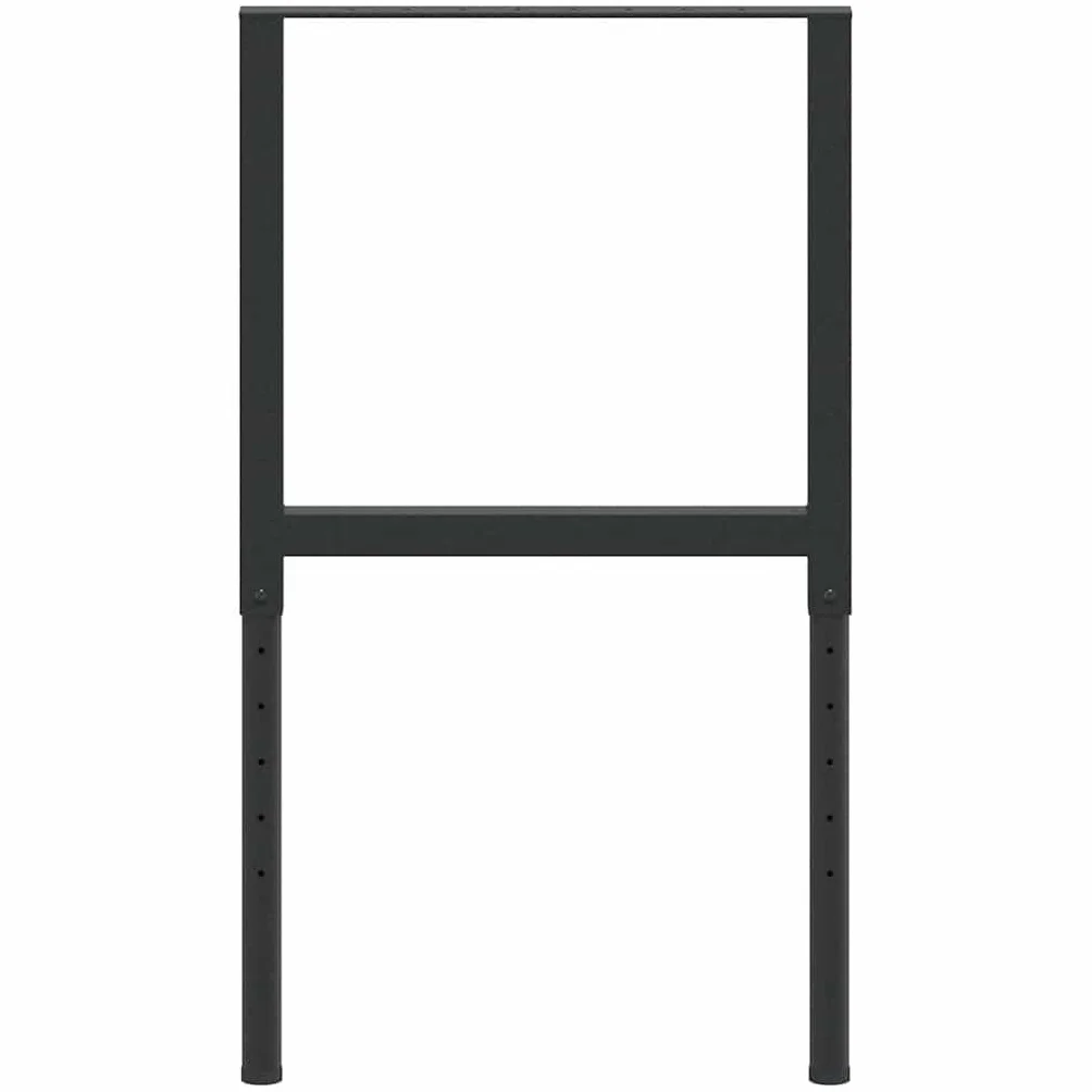 Stelaż stołu warsztatowego z regulacją wysokości, metalowy, 2 sztuki, szerokość 55 cm, wysokość 69-95,5 cm, czarny, wytrzymały stelaż do warsztatu, montażu, DIY, akcesoria do stołu