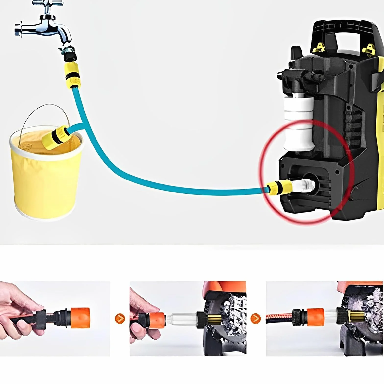 Zestaw filtrów do wody, wąż ogrodowy, 2 sztuki filtrów wstępnych do wody do przyczepy kempingowej z 4 wkładami filtrującymi i 2 szybkozłączkami, filtrem do wody ze studni, myjki wysokociśnieniowej,