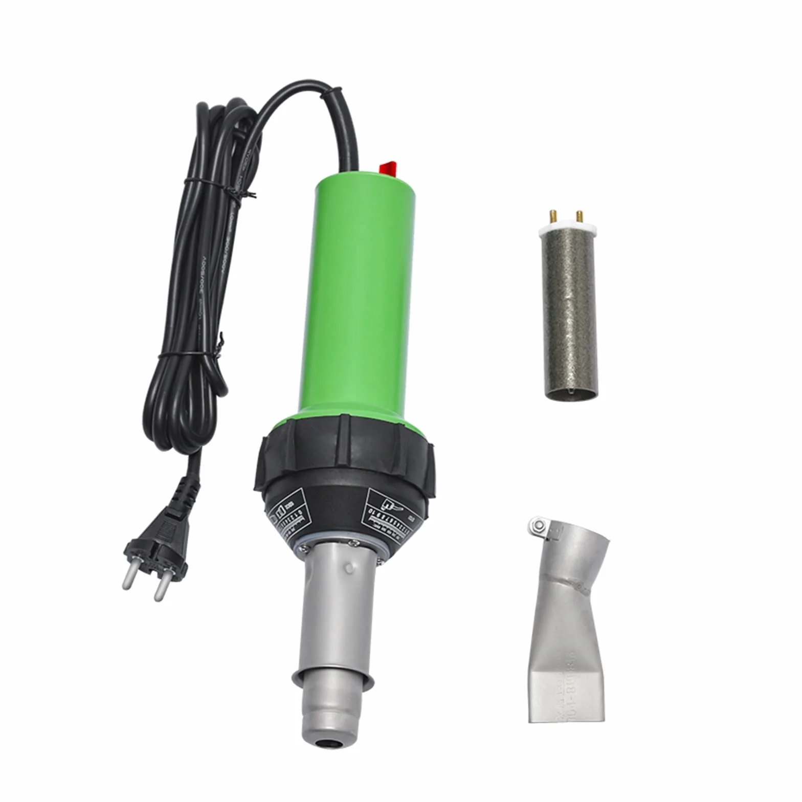 Pistolet termiczny 1600W elektryczny palnik do spawania gorącym powietrzem zestaw plastikowa zintegrowana spawarka pistolet spawalniczy uchwyt prętowy pistolet lutowanie z elektrycznym zestawem rdzeni