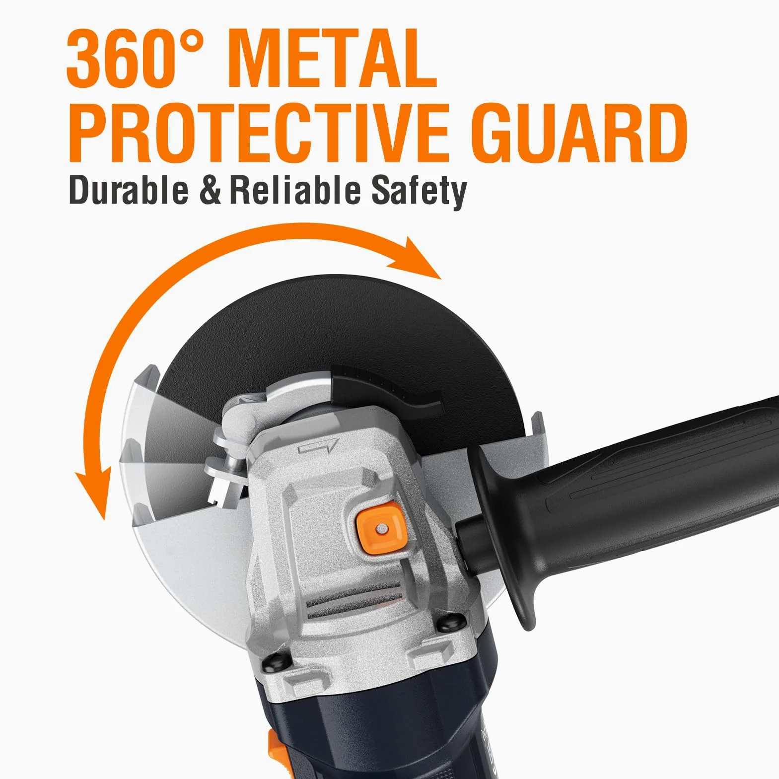 MAXXT Szlifierka kątowa 125 mm | 1700 W z funkcją Soft-Start i zabezpieczeniem przed przeciążeniem – 12 000 obr./min do precyzyjnego cięcia, szlifowania i polerowania