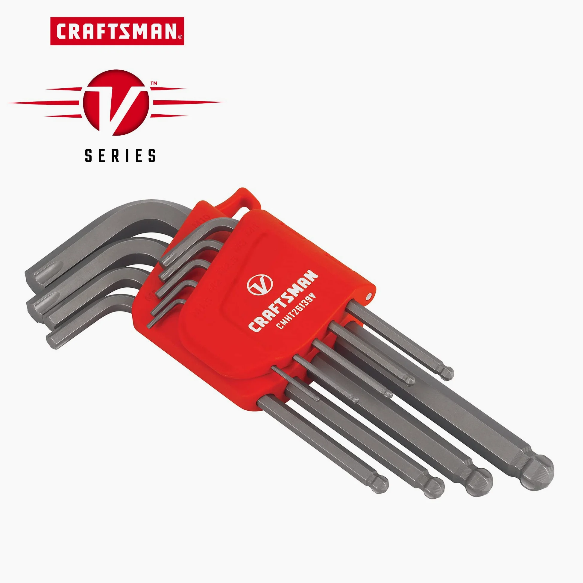 Craftsman Seria V imbusowy zestaw kluczy imbusowych, MM, 9-częściowy (CMHT26139V)