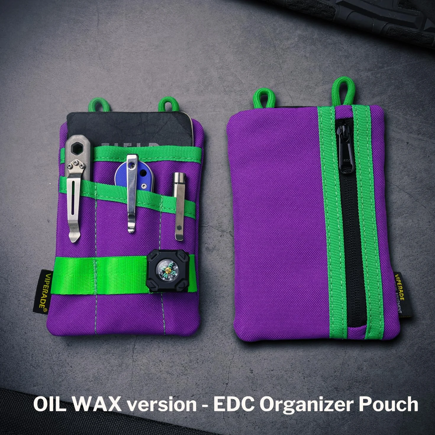 VIPERADE VE1 EDC Organizer kieszonkowy na narzędzia, mała torba EDC z 5 kieszeniami, mały organizer na narzędzia wielofunkcyjne, nylonowa osłona narzędziowa na latarkę, narzędzia wielofunkcyjne