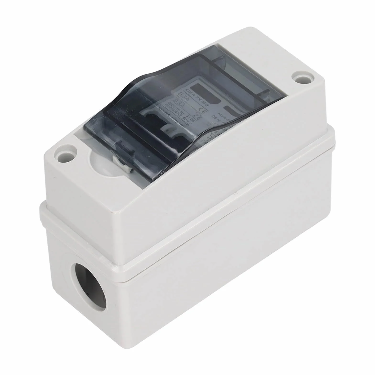 Rozłącznik Solarny 2P 63 Amp IP65 Wodoodporny DC Miniaturowy Przerywacz do Systemu Fotowoltaicznego DC 12V do 400V AC 90 do 400V