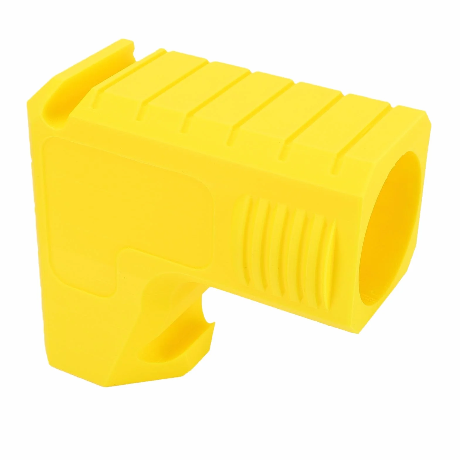 Generic Kompaktowy Adapter Przyłącza Pyłu do Piły Stołowej Efektywne Odprowadzanie Pyłu do Piły Stołowej DWE7485 Instalacja Zatrzaskowa Żółty, Odporny na Uderzenia materiał Polimerowy