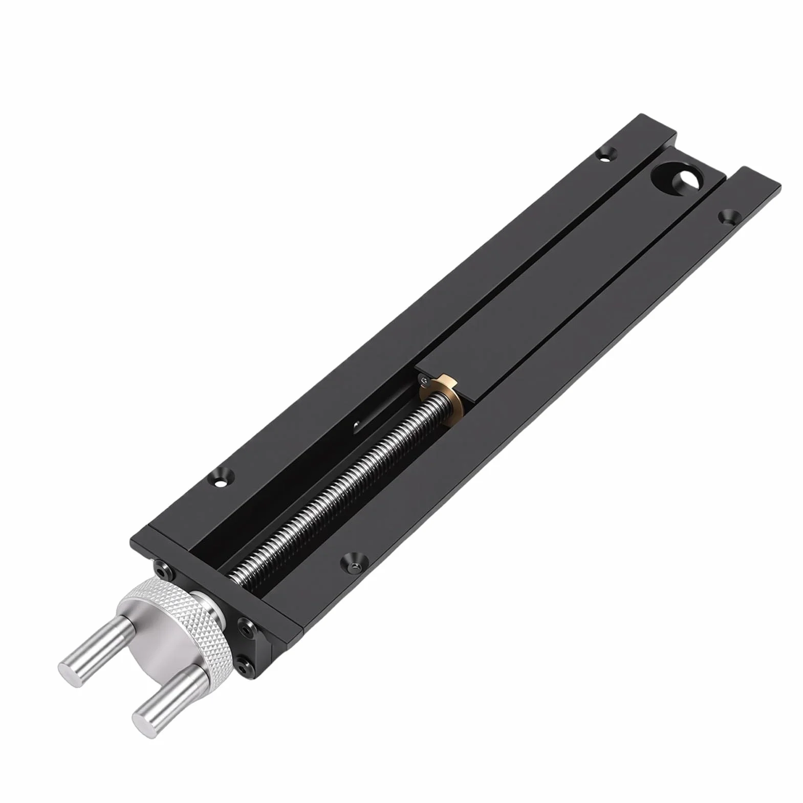 Imadło inercyjne do szybkiej wymiany do stołu do obróbki drewna, skok 0,110 mm, otwór stołu 20 mm, lity stop aluminium, stal nierdzewna do warsztatu stołowego