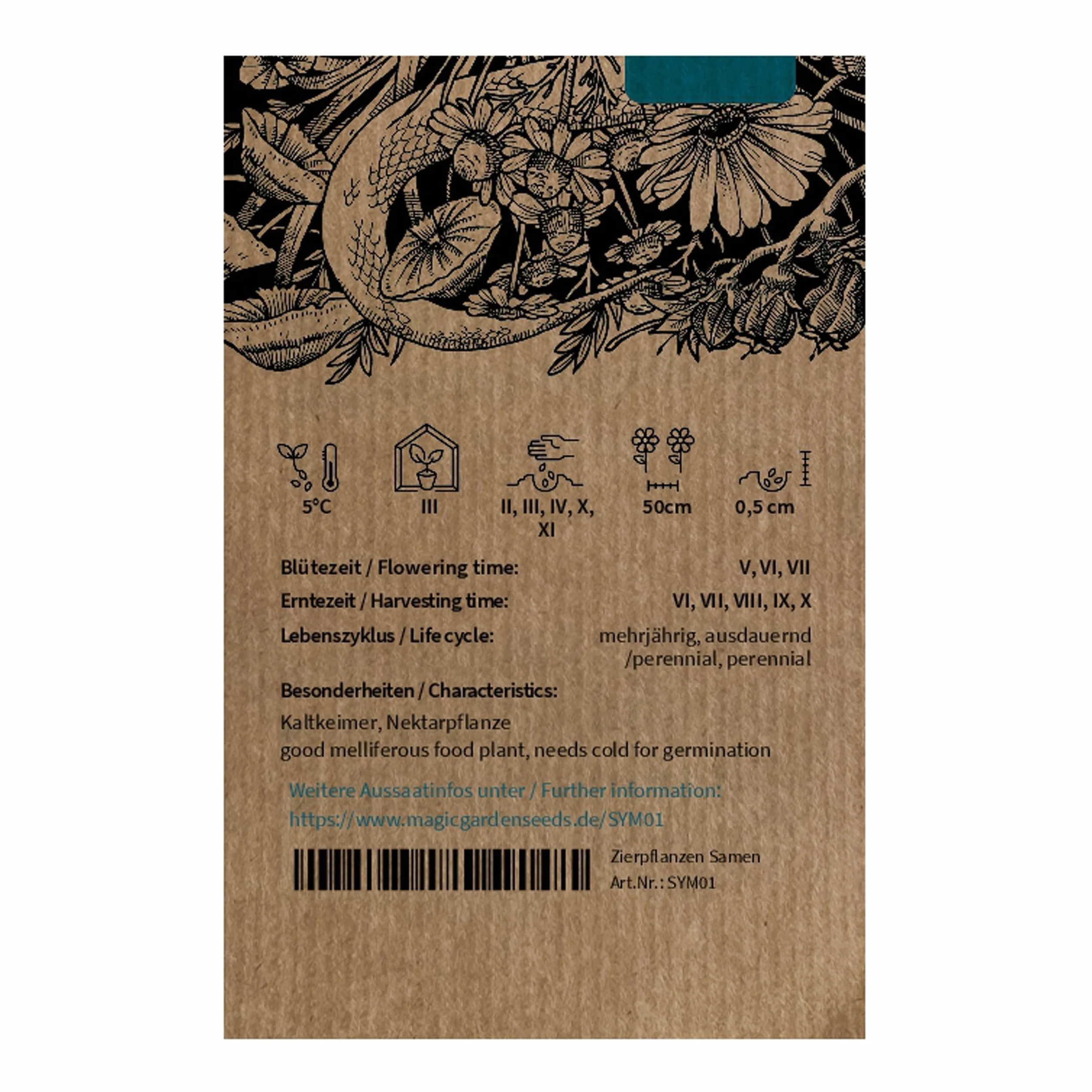 Żywokost lekarski Symphytum officinale 30 nasion