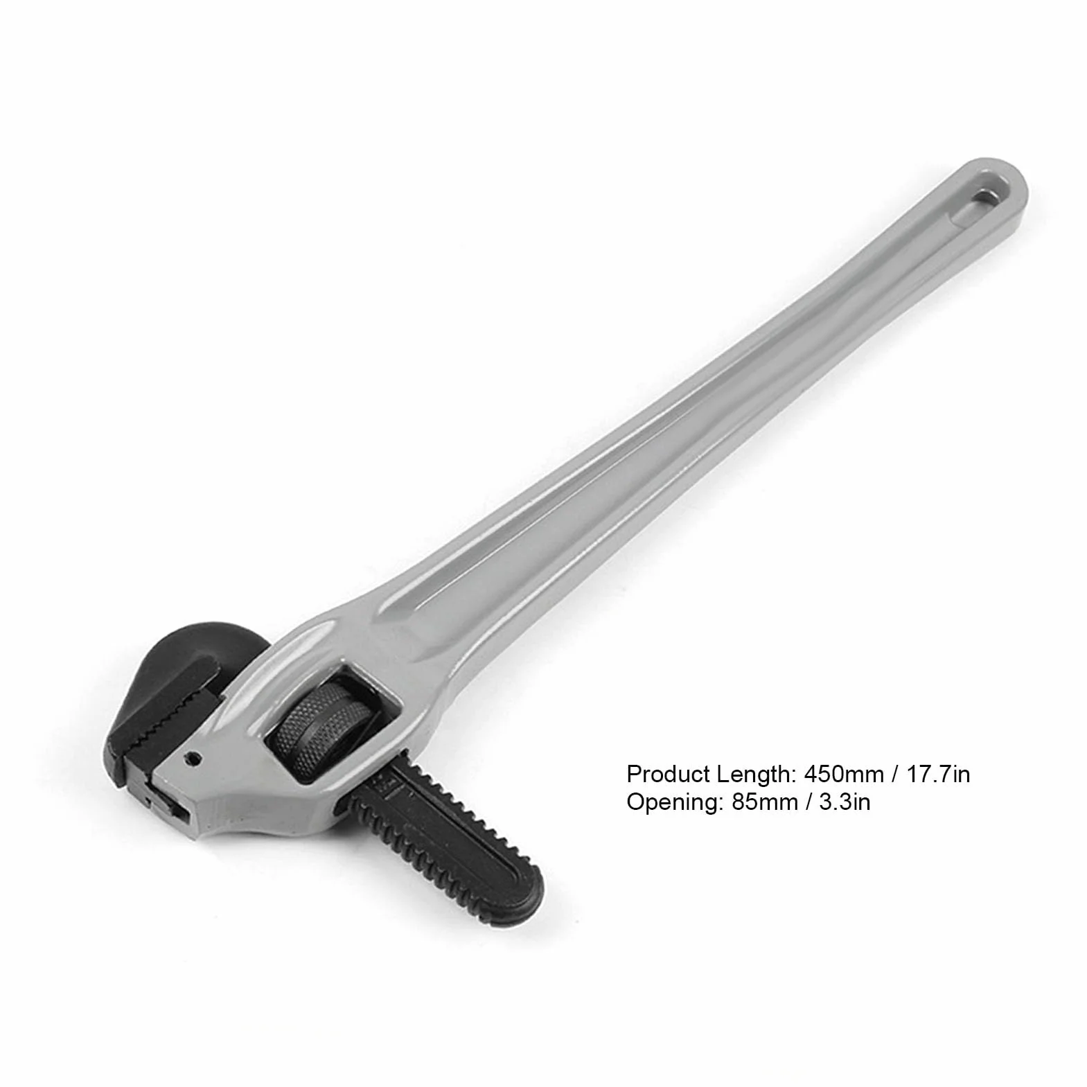 Generic Wytrzymały, Odsadzony Klucz do Rur ze Stopu Aluminium, z Ergonomicznym Uchwytem I-Beam, do zastosowań Hydraulicznych (45,7 cm / 18 cali)