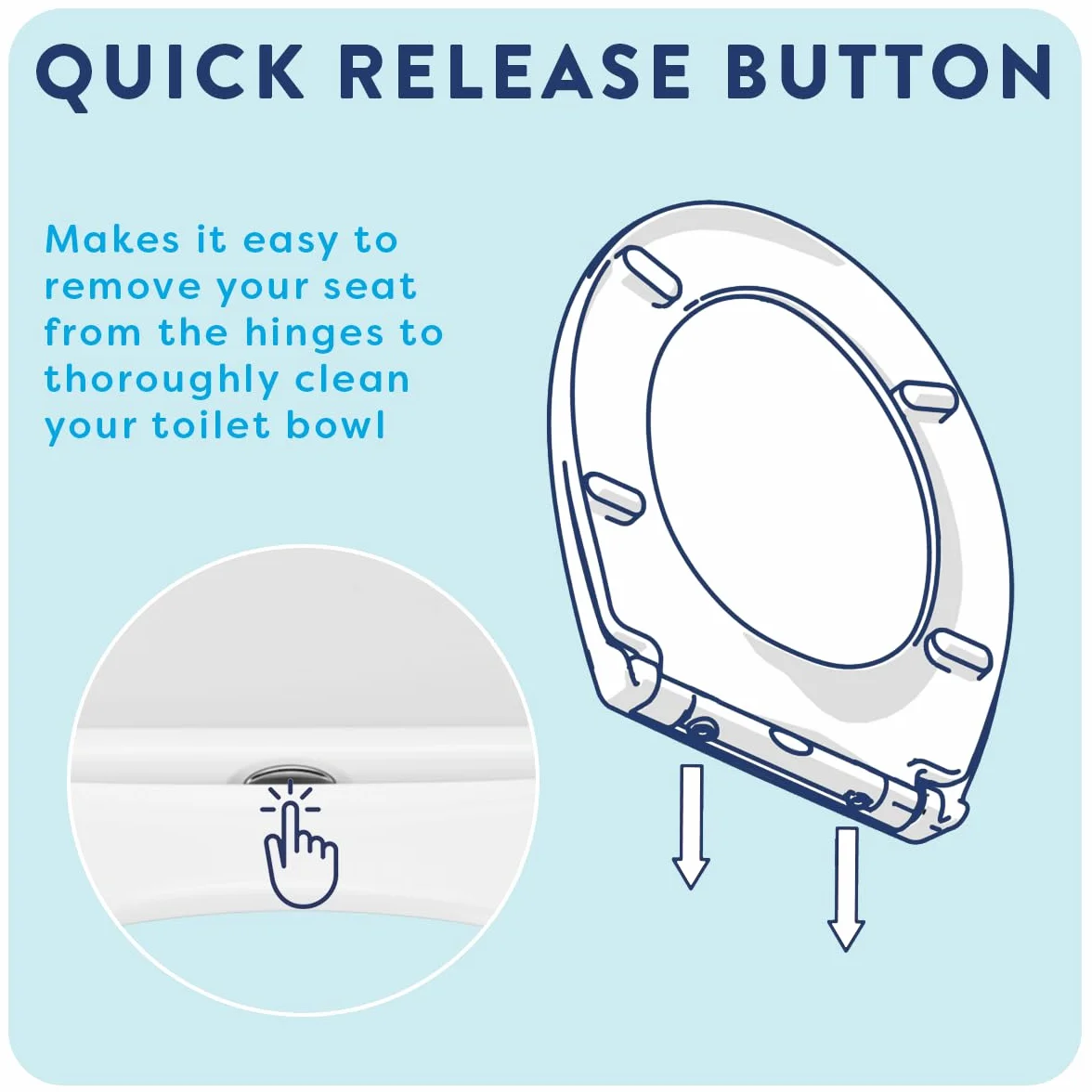 Croydex Deska sedesowa Iseo: miękkie zamykanie, szybkie zwalnianie dla bezproblemowego czyszczenia, higieniczne "n" czyste, antybakteryjne, regulowane zawiasy, trwałe matowe czarne drewno formowane