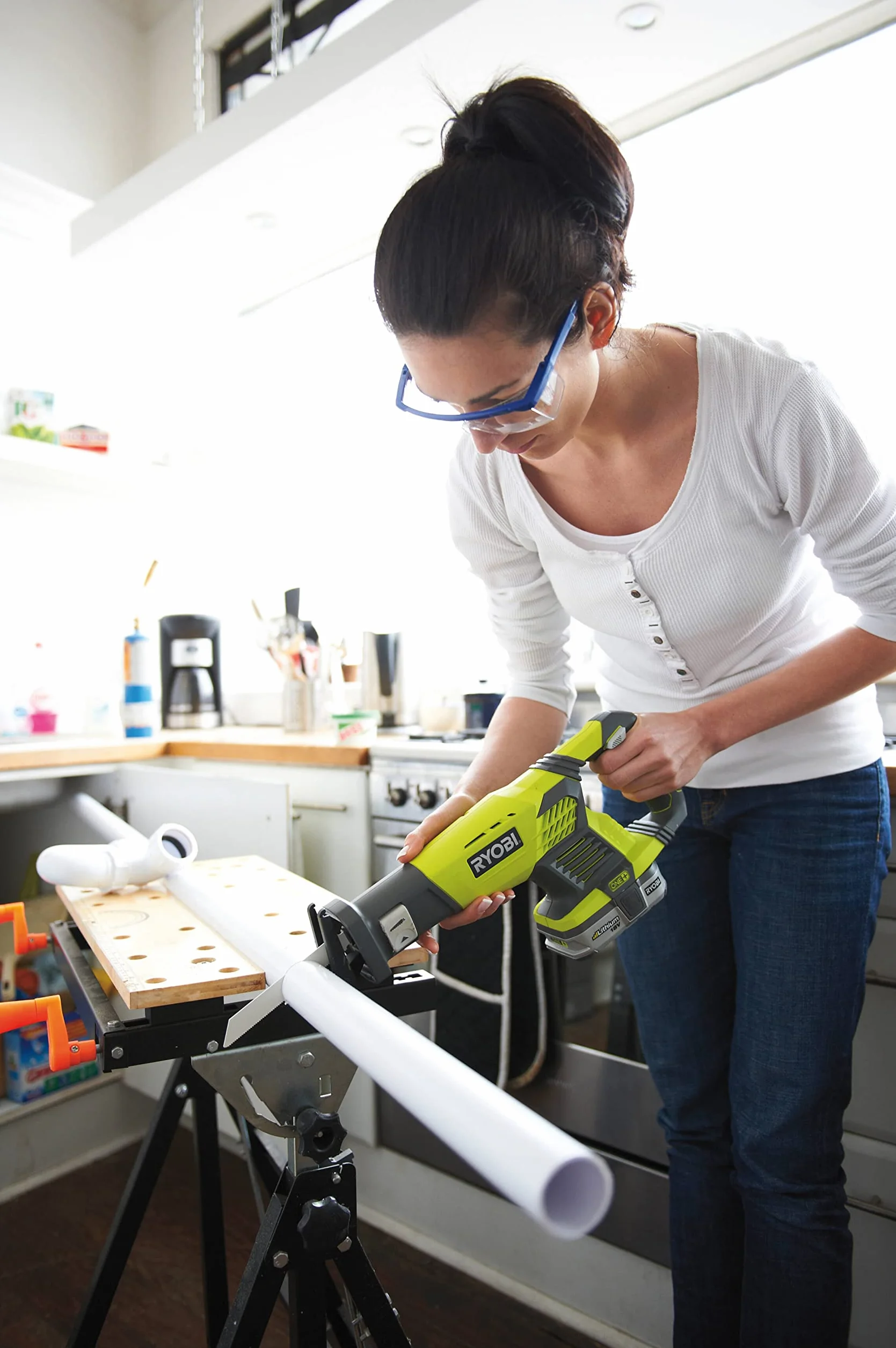 Ryobi RRS1801M 5133001162 Akumulatorowa Piła Szablasta, 18 V, Długość Skoku 22 mm, bez Akumulatora i Ładowarki, z Brzeszczotem