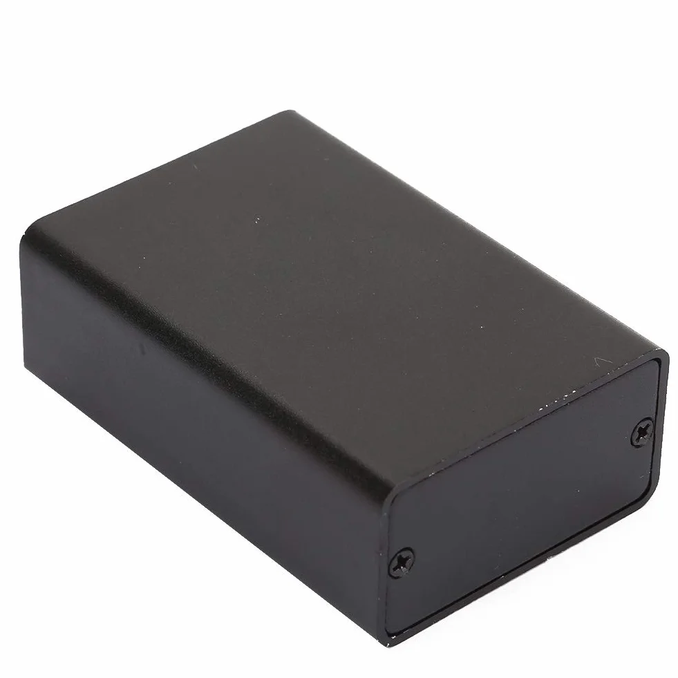 23 * 44 * 65 mm matowy czarny aluminiowy pudełko trwałe typ dzielony aluminiowa obudowa chłodzenie DIY elektroniczna obudowa projektowa obudowa elektroniczna płyta obwodu