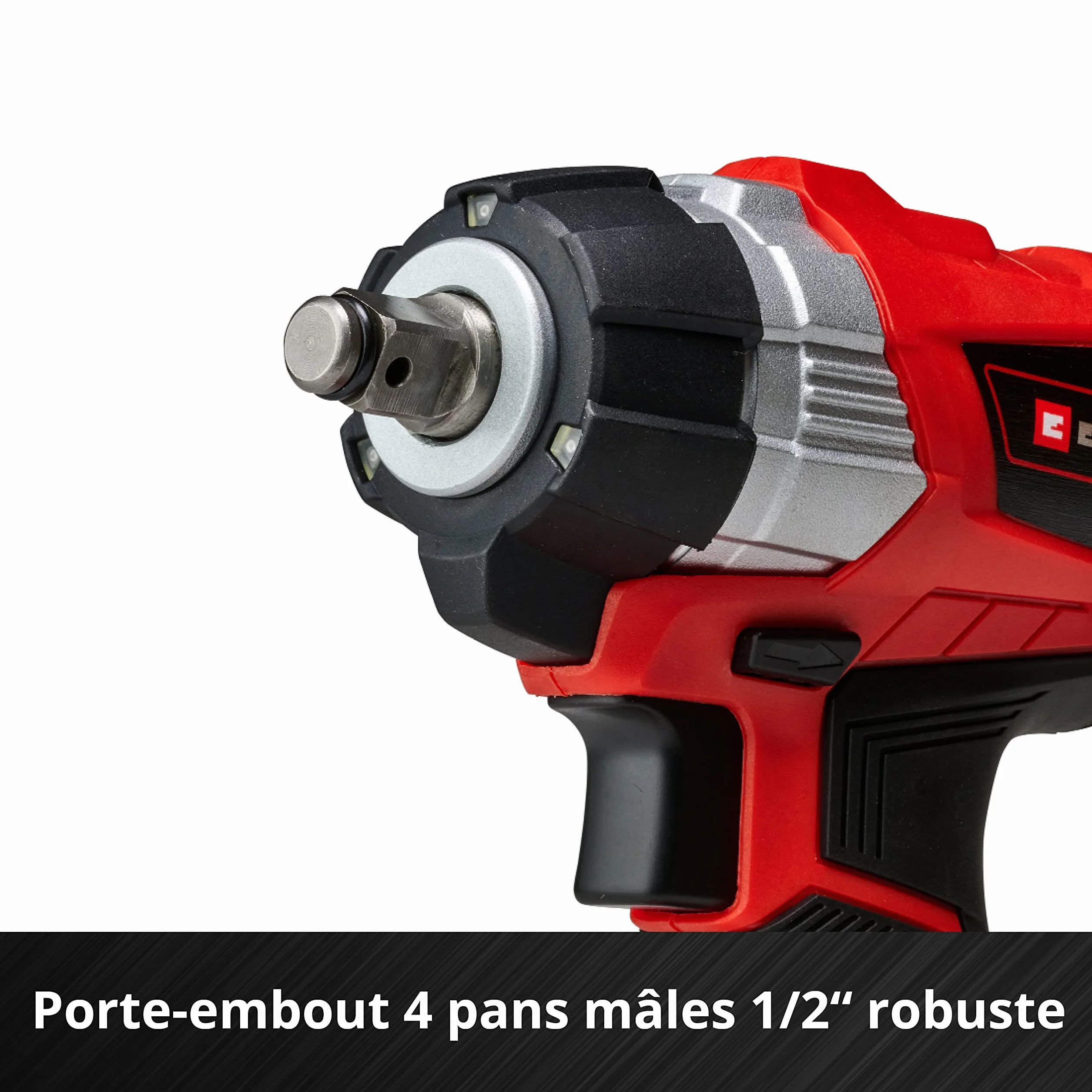 Einhell Wkrętarka udarowa akumulatorowa TP-CW 18 Li BL Solo Power X-Change (litowo-jonowa, 18 V, 215 Nm, oświetlenie LED, adapter do bitów do wkręcania, bez akumulatora i ładowarki)