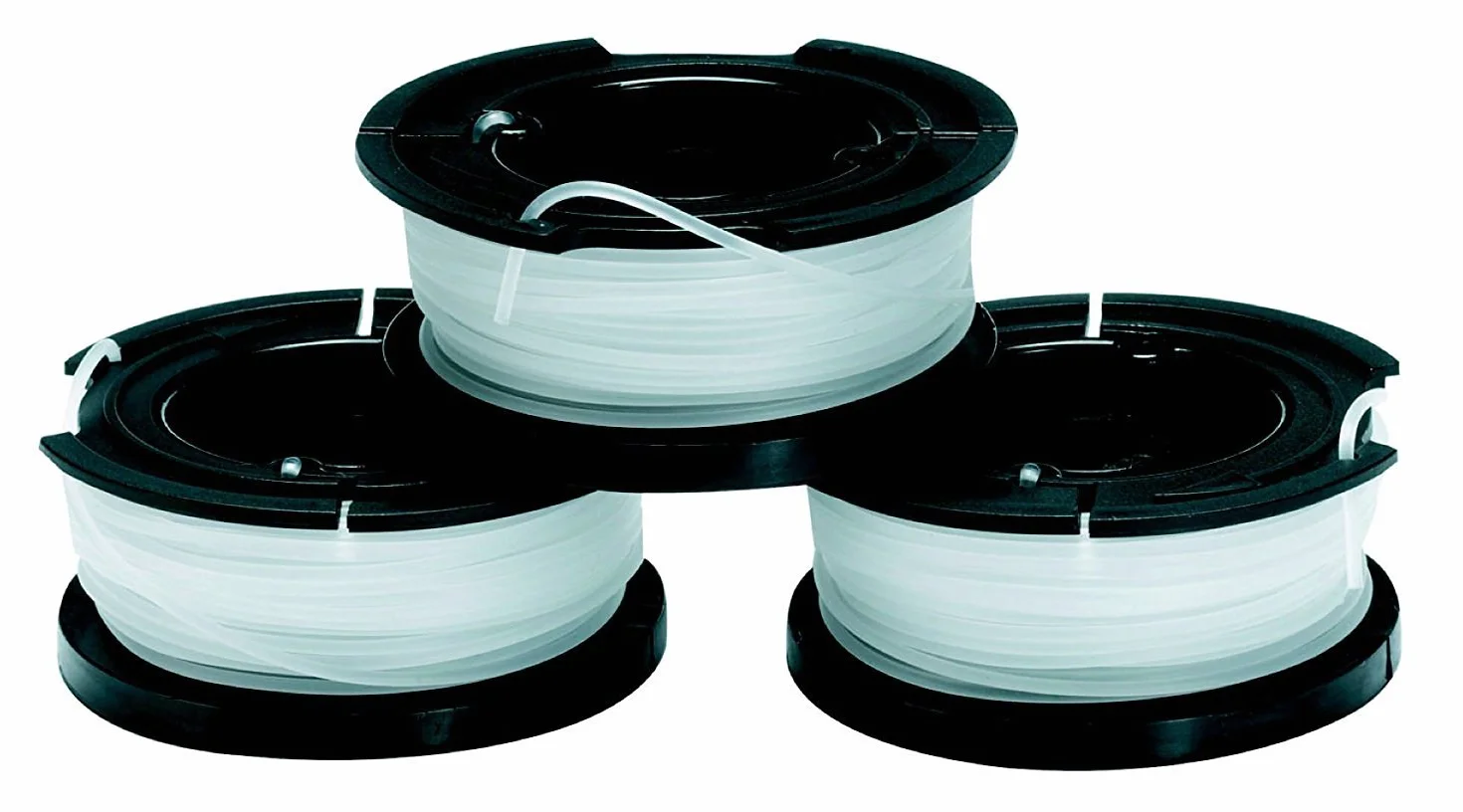 Black+Decker A6485-XJ Szpule Żyłek do Podkaszarki 10 m 3 Sztuki Czarny/Biały