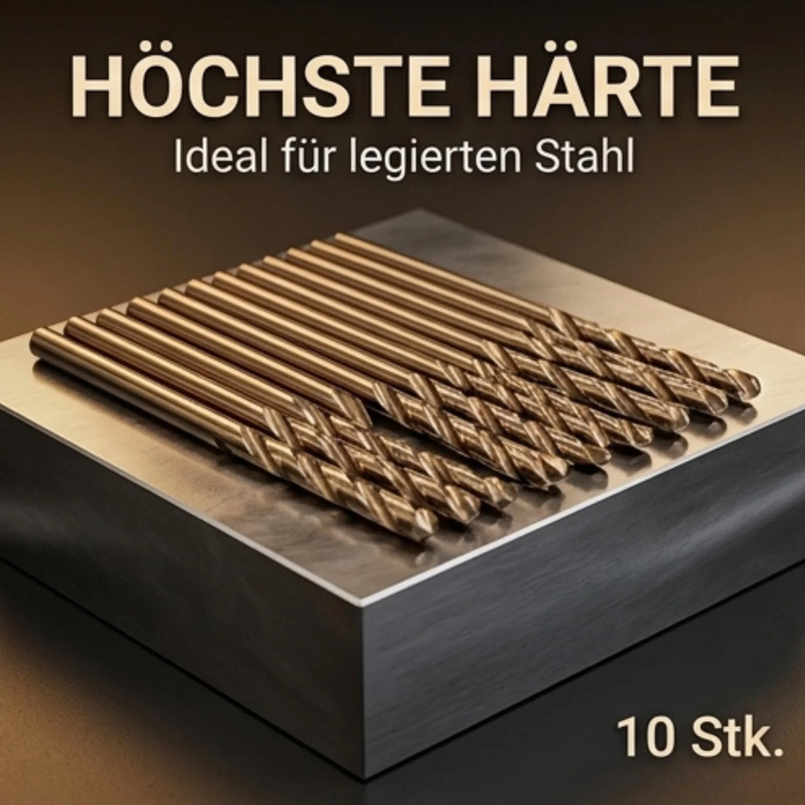 Wiertła do kobaltu 3mm, 10 szt. wierteł do metalu, M35 HSS wiertła do kobaltu HSS-CO 1-5 mm do wiercenia