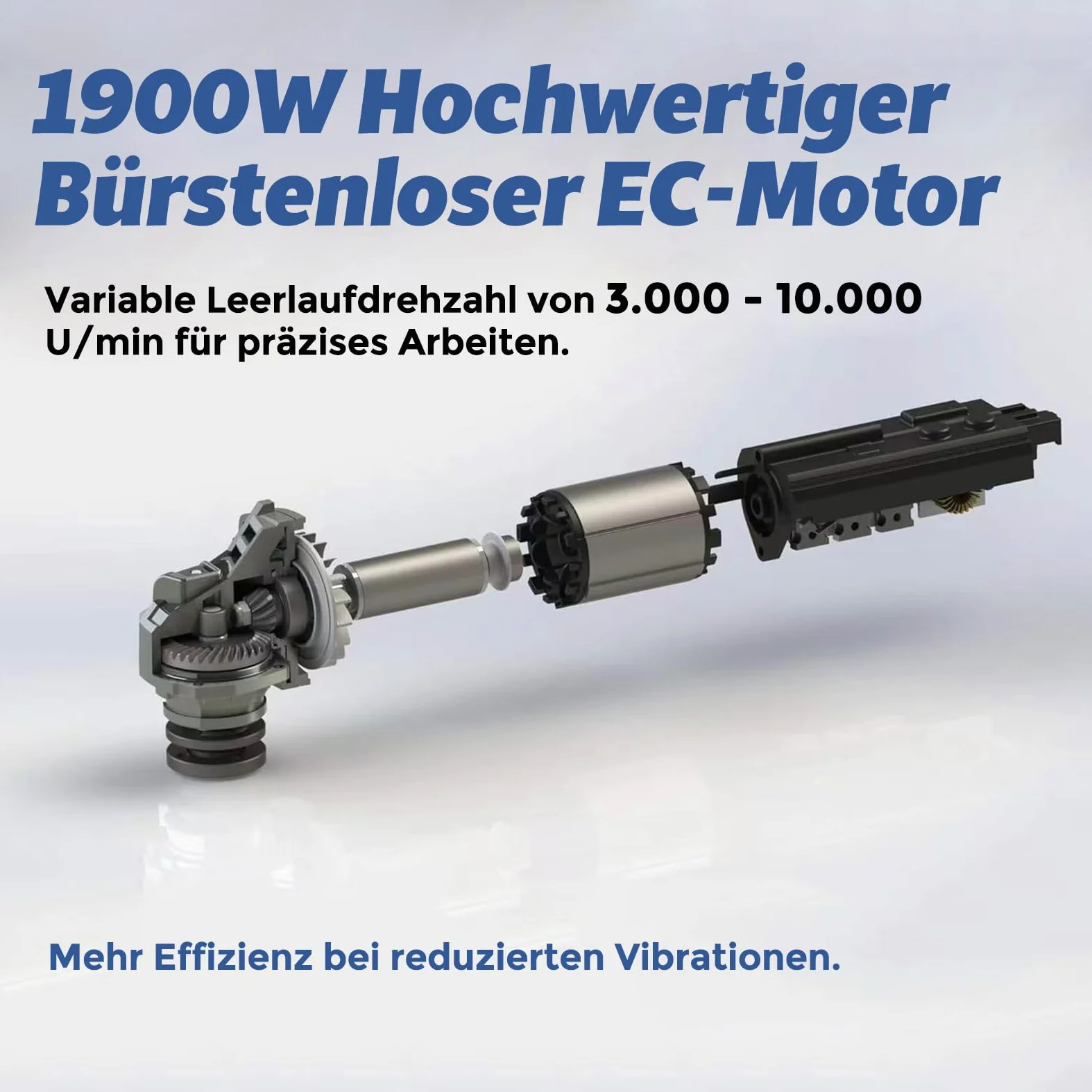 FANZTOOL Szlifierka kątowa bezszczotkowa 2100 W 125 mm z walizką