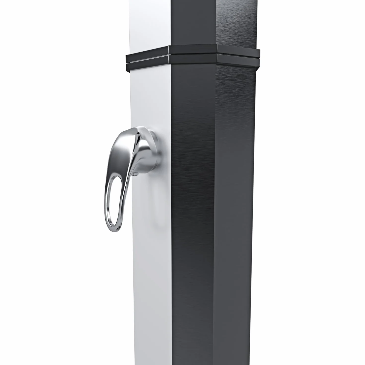 Prysznic Słoneczny 35L 220 cm Chrome z Regulatorem Temperatury do Ogrodu Basenu