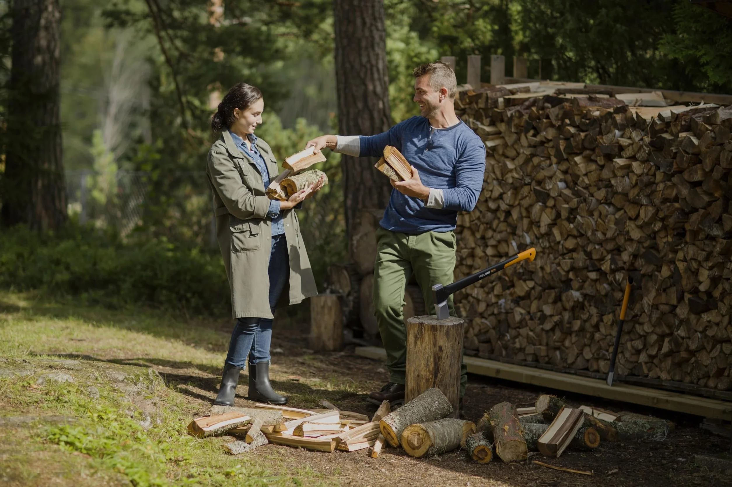 Fiskars X-Series Siekiera X25 77 cm Czarny Pomarańczowy