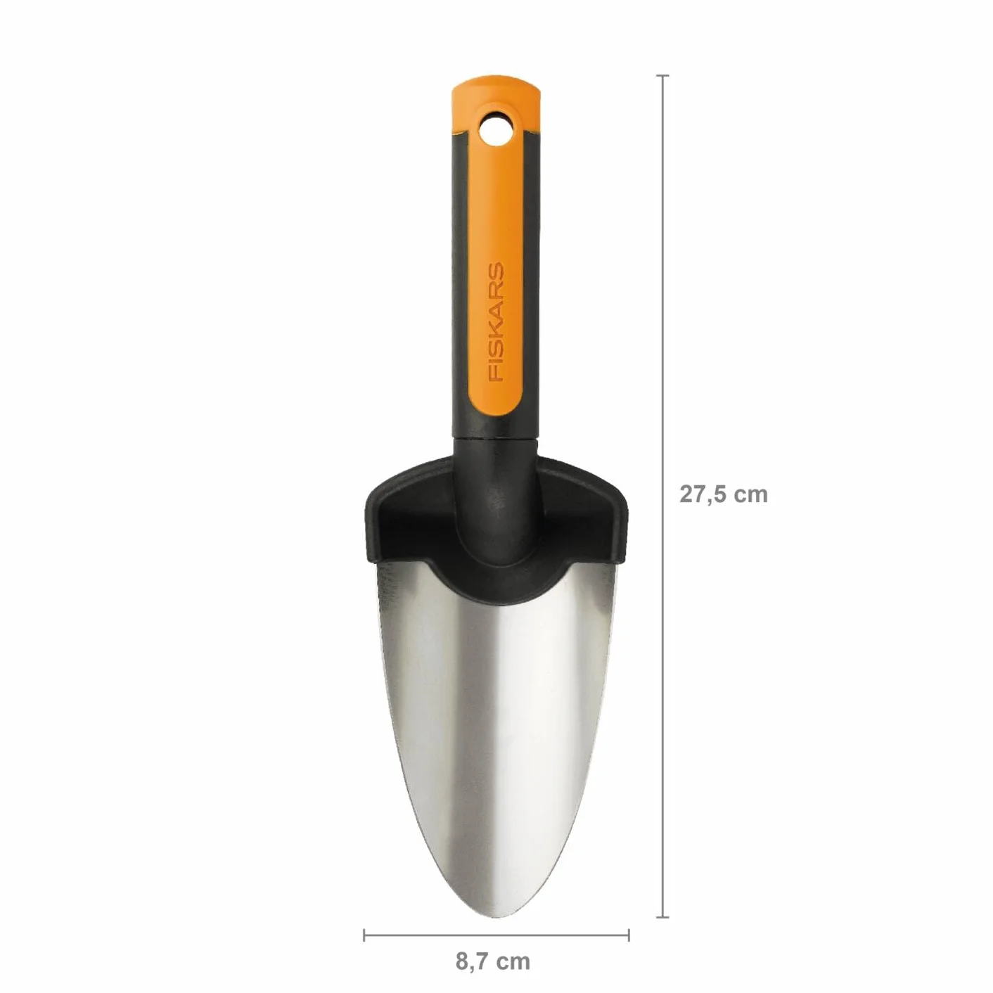 Fiskars Premium Planters Łopatka, Srebrny, 37.5 x 8.7 x 5.7 cm