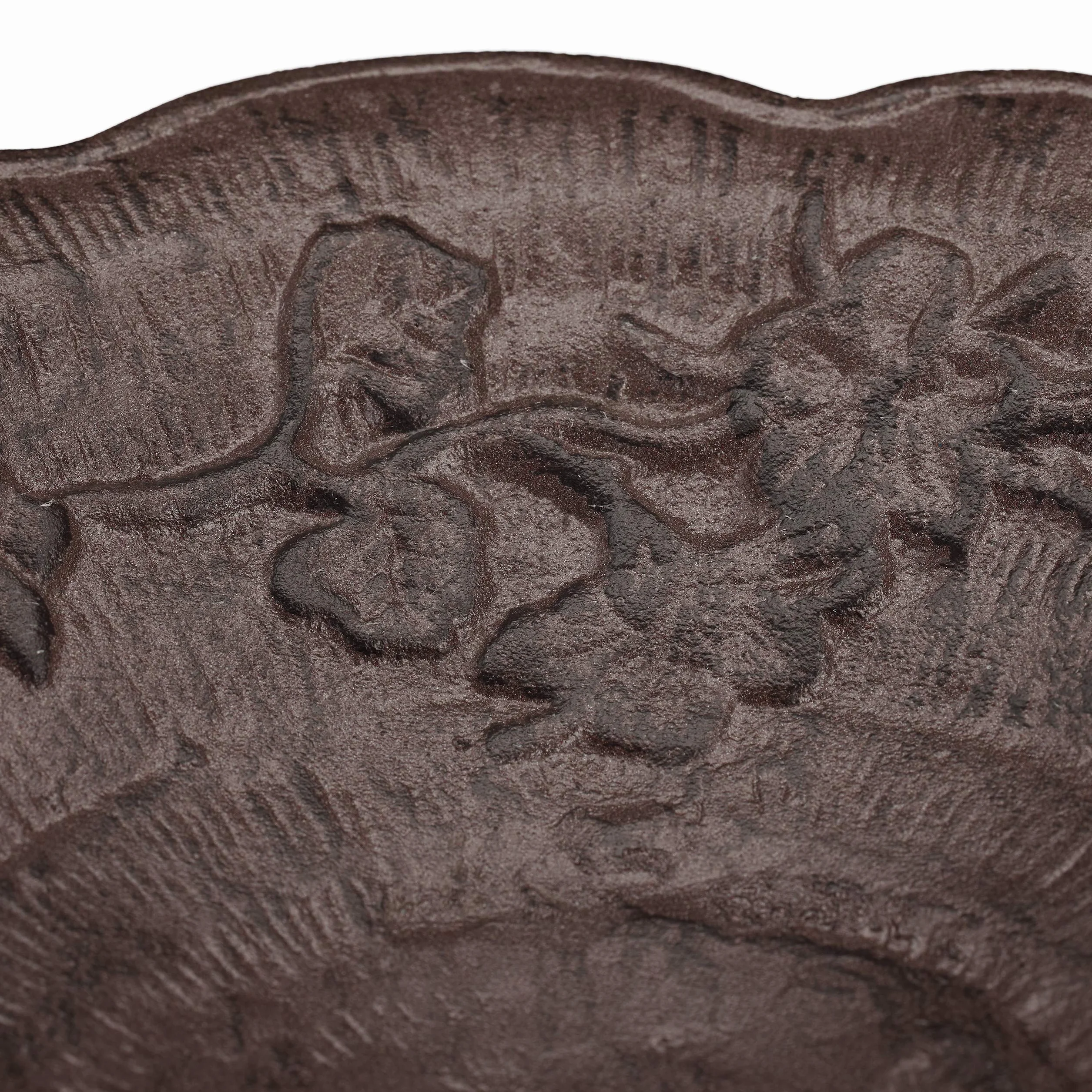 Relaxdays Poidło dla ptaków żeliwne ze stojakiem antyczny design wysokość 74,5 cm brązowe