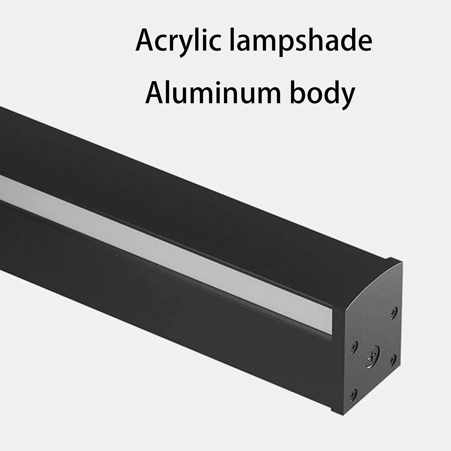 Kinkiet narożny z wtyczką Nowoczesne wnętrze LED Długa taśma w tle Dekoracyjna lampa ścienna z przewodem zasilającym 1,2 m i przełącznikiem Aluminiowa prosta lampa kinkietowa Czarna 3000K do sypialni