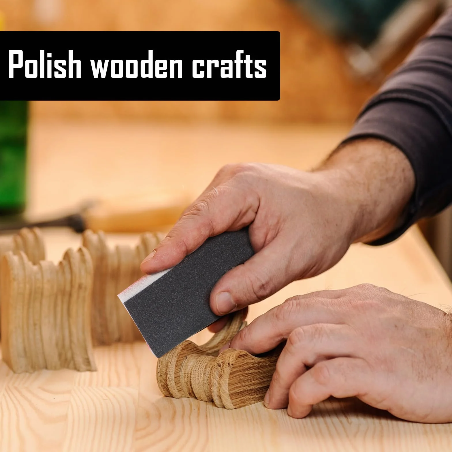 30 sztuk gąbek szlifierskich, ziarnistość 400/600/800, bloki do ręcznego szlifowania, papier ścierny, nadają się do prania, wielokrotnego użytku, do szlifowania, polerowania, metalu, drewna, stali